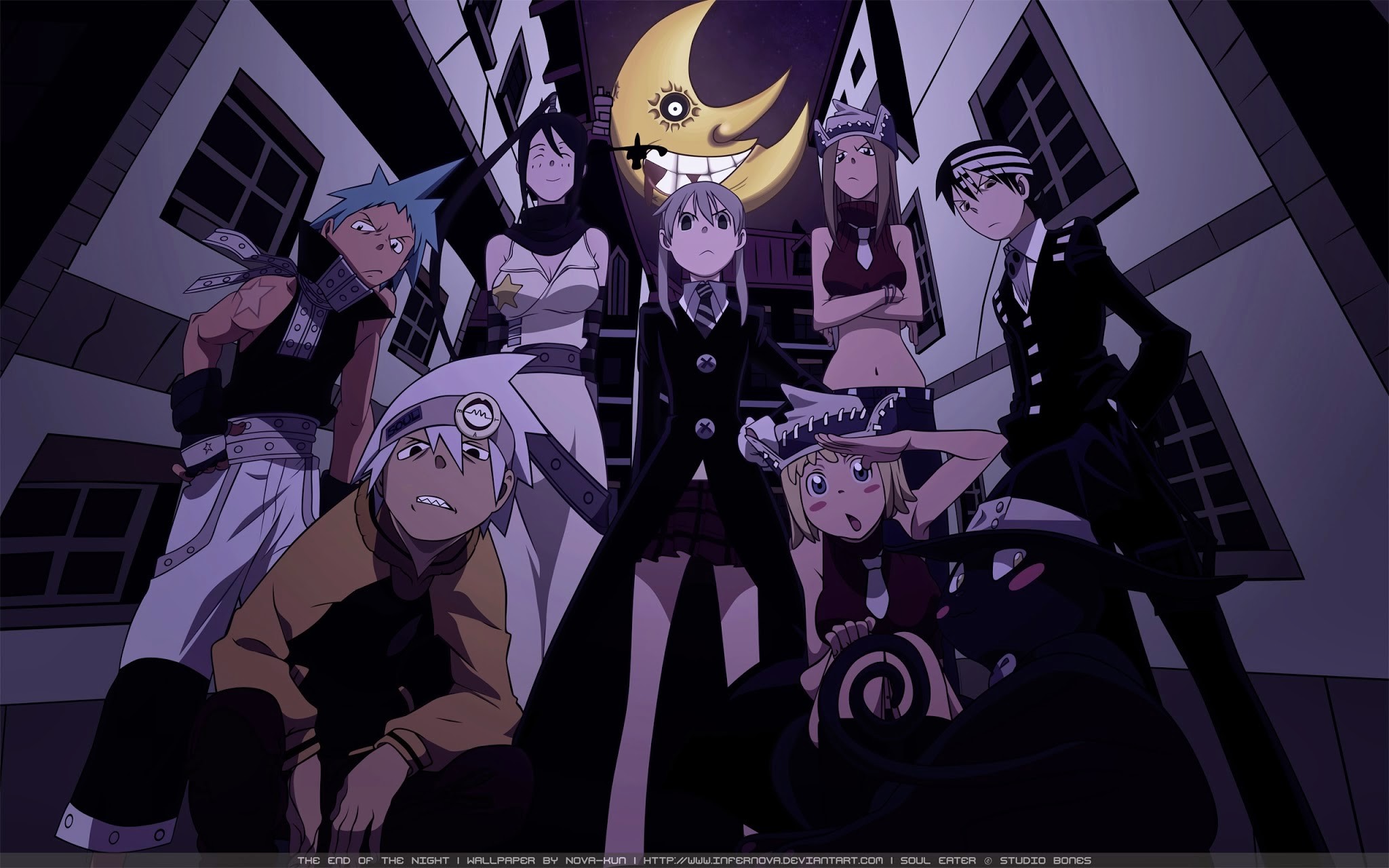 Anime Soul Eater Soul Evans Maka Albarn Death The Kid Tsubaki Nakatsukasa Patricia Thompson Elizabet 2048x1280