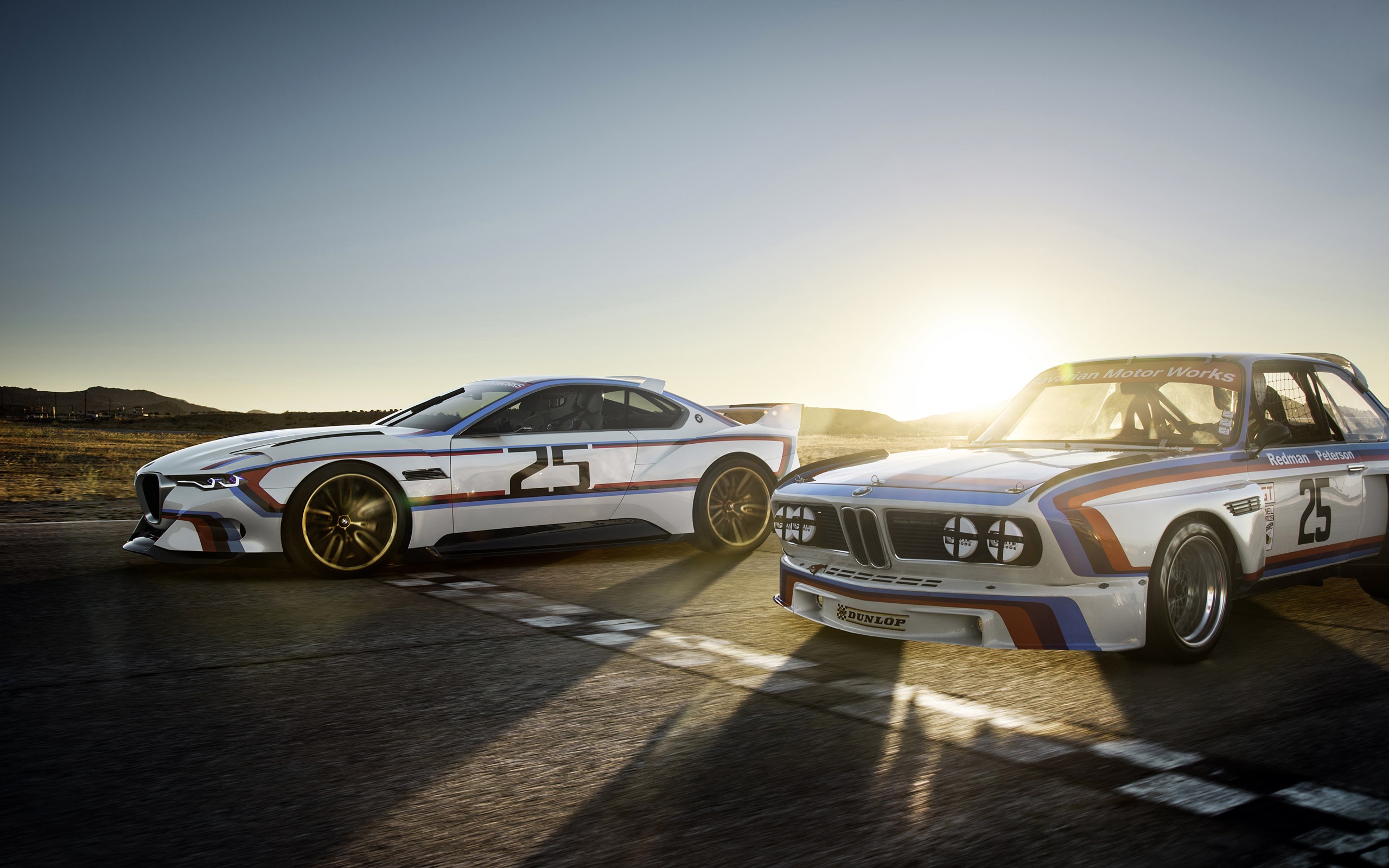 Race Tracks Car Sunset Concept Cars BMW 3 0 CSL HOMMAGE BMW E9 2560x1600