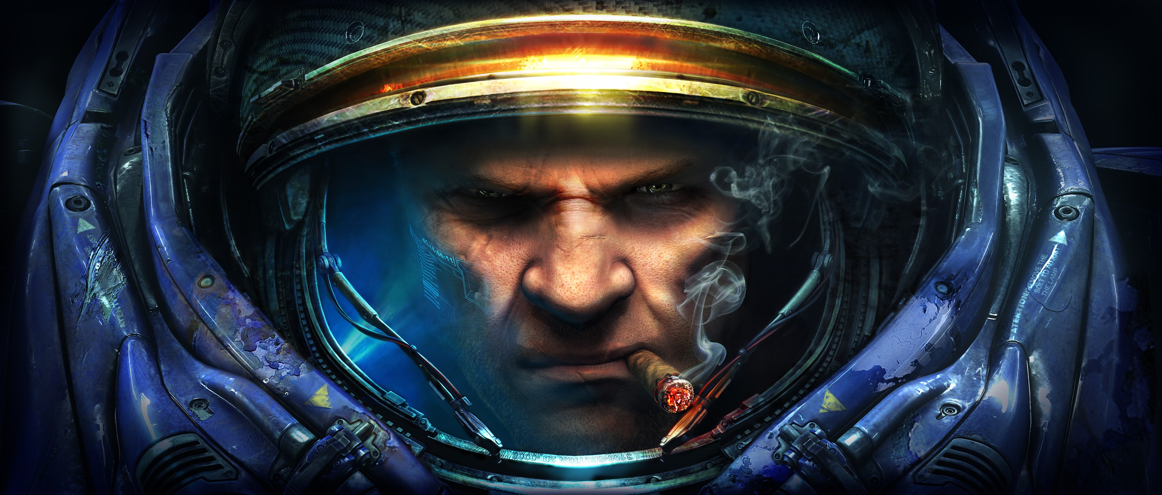 Tychus Findlay Cigars PC Gaming Video Games 3754x1600