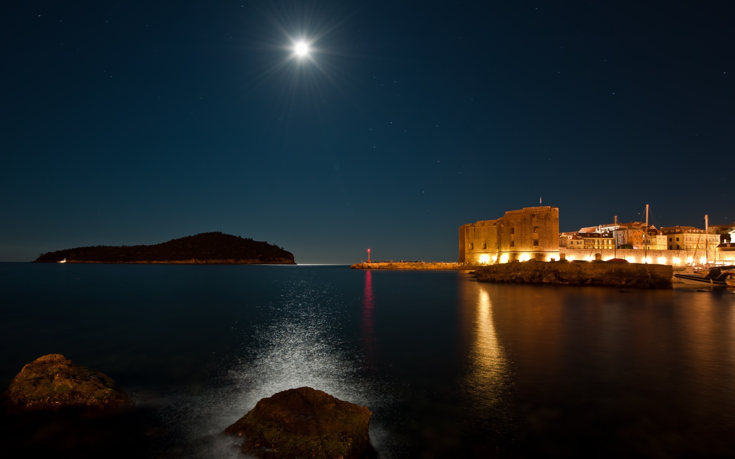 Dubrovnik Sea Cityscape Island 2880x1800
