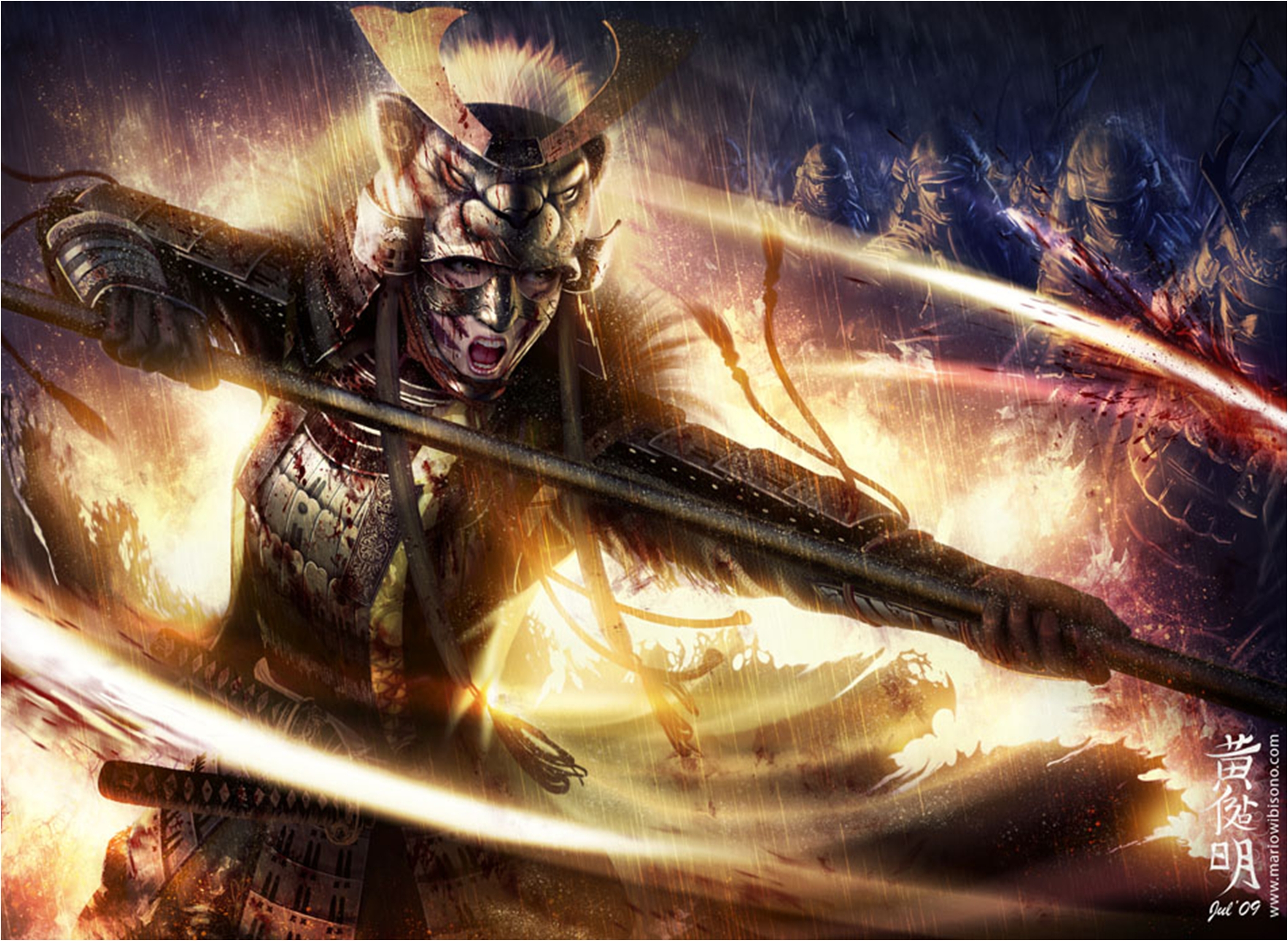 Dark Warrior Sword Samurai Legend Of The Five Rings 3054x2232