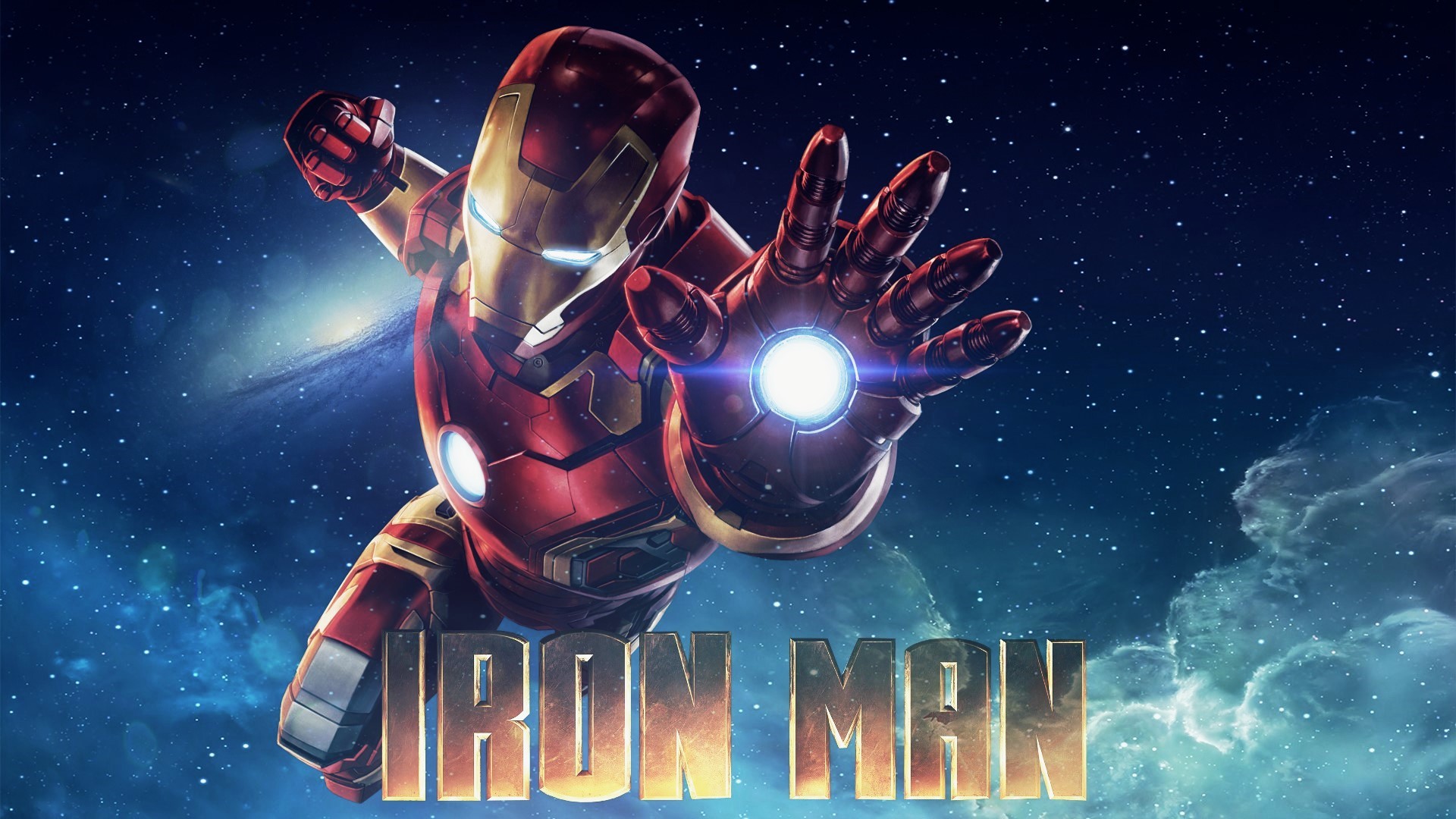 Iron Man Iron Man 3 Iron Man 2 Tony Stark Galaxy Spiral Galaxy Flares Marvel Cinematic Universe 1920x1080