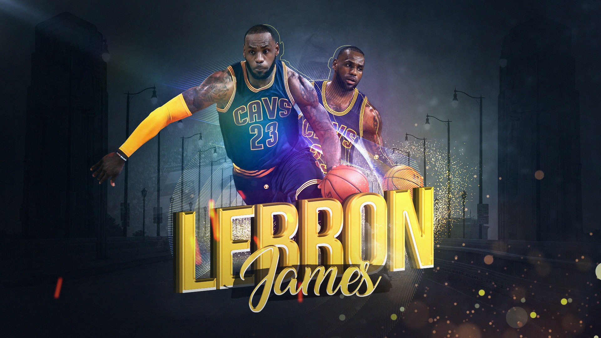 LeBron James Cleveland Cavaliers Basketball 1920x1080