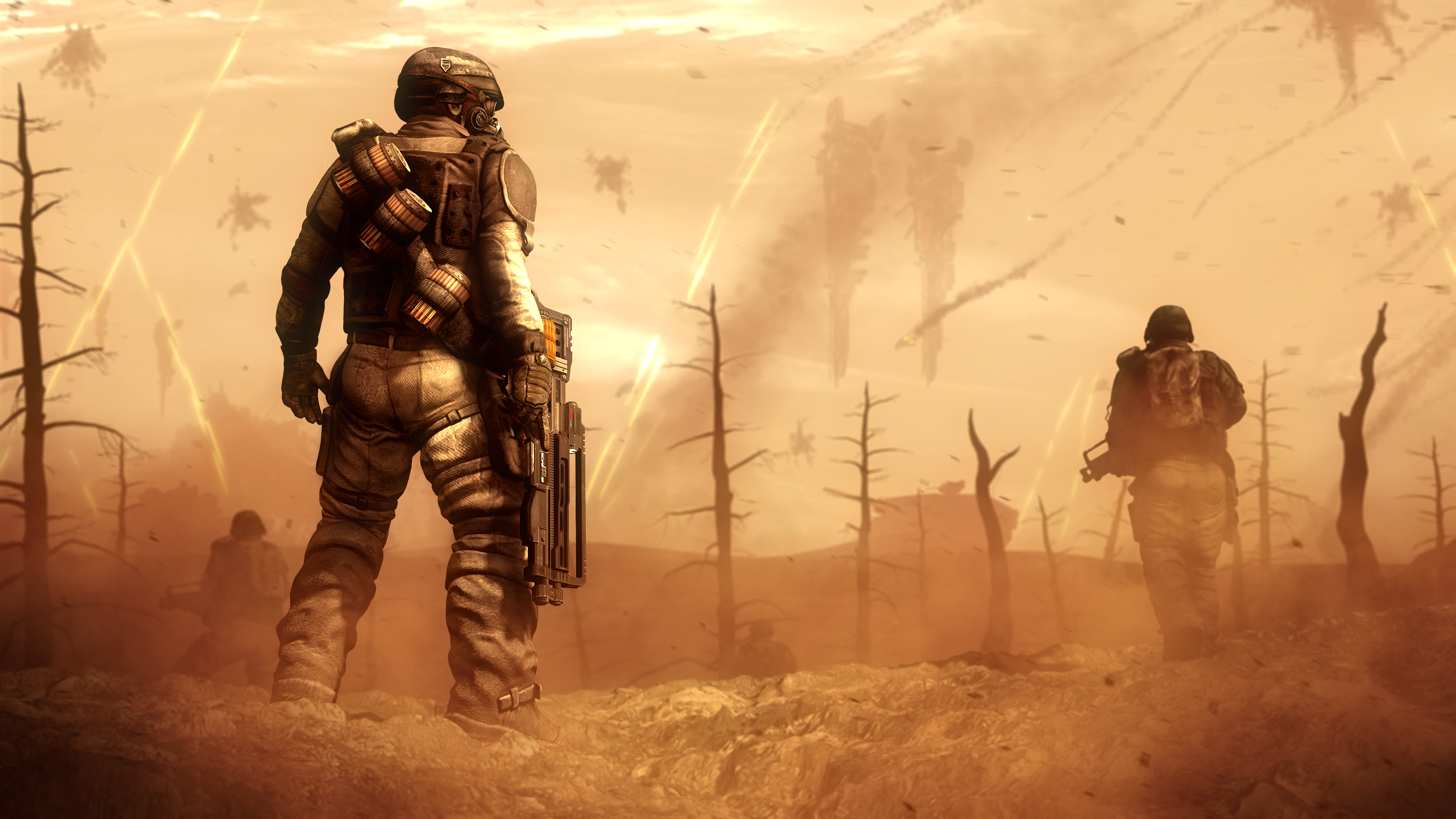 Wasteland Soldier Post Apocalyptic 3000x1688