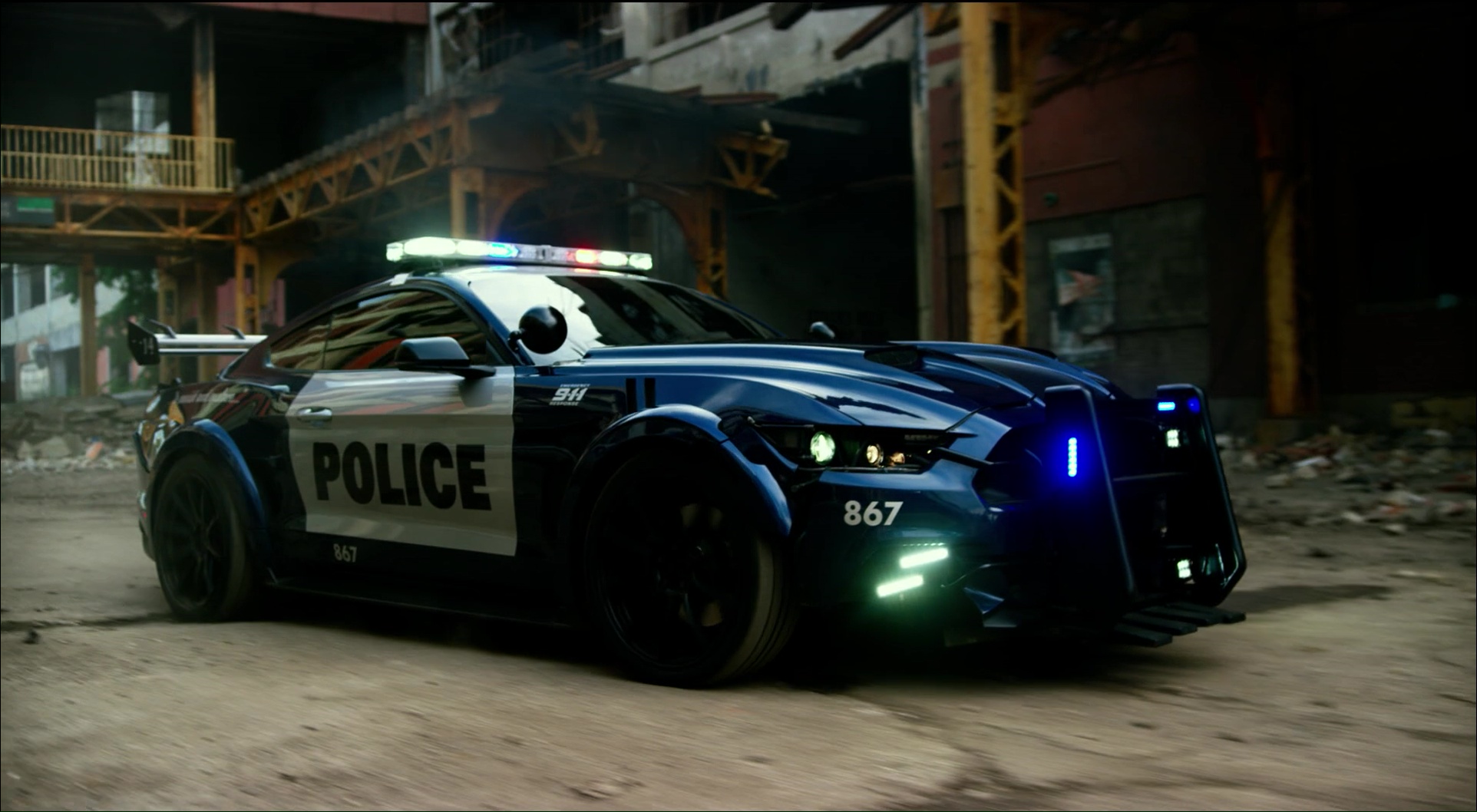 Police Car Ford Transformers Ford Mustang Transformers The Last Knight 1924x1058