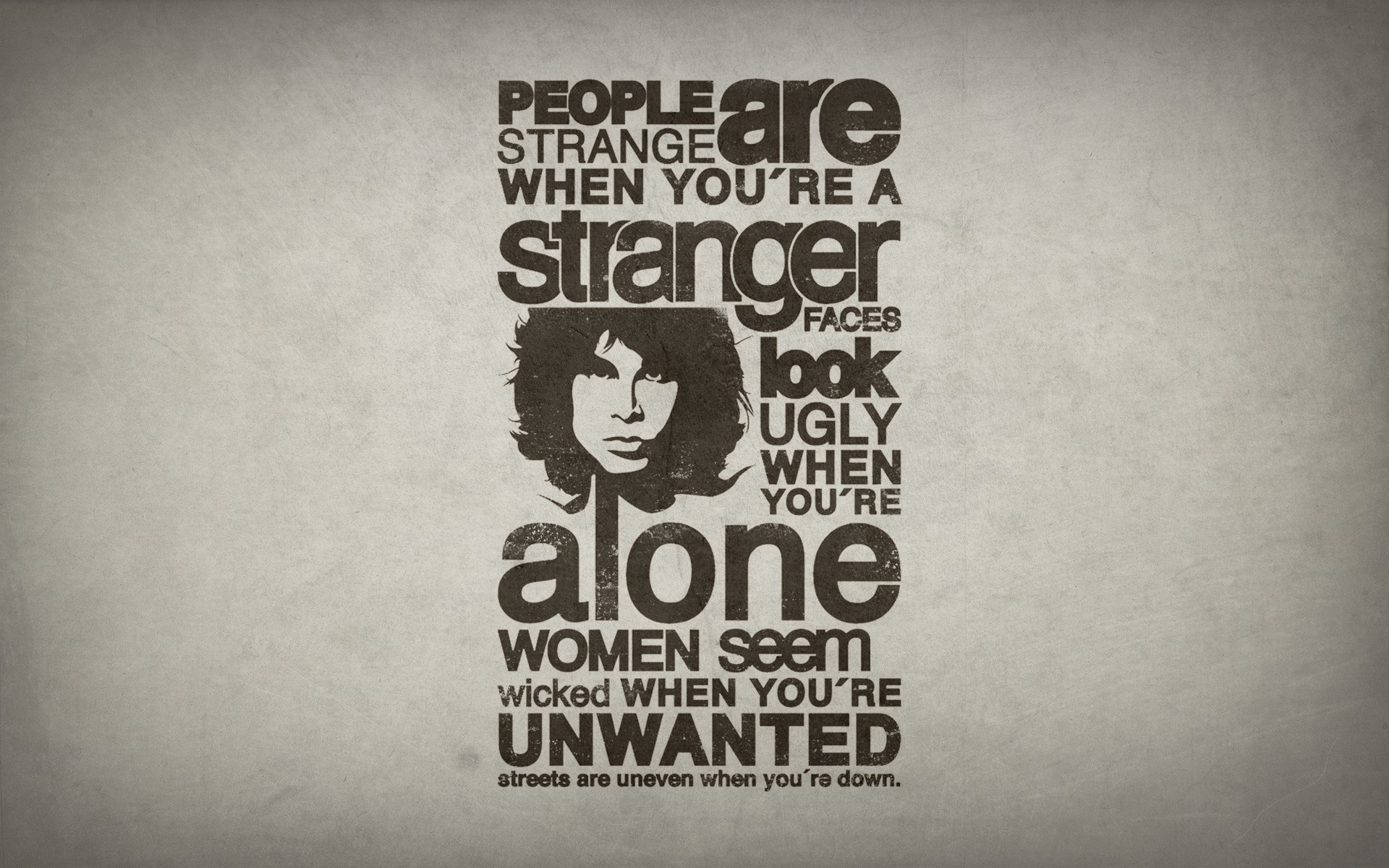 Quote Music Lyrics Jim Morrison Artwork Text Typography The Doors Music Beige Beige Background 1920x1200