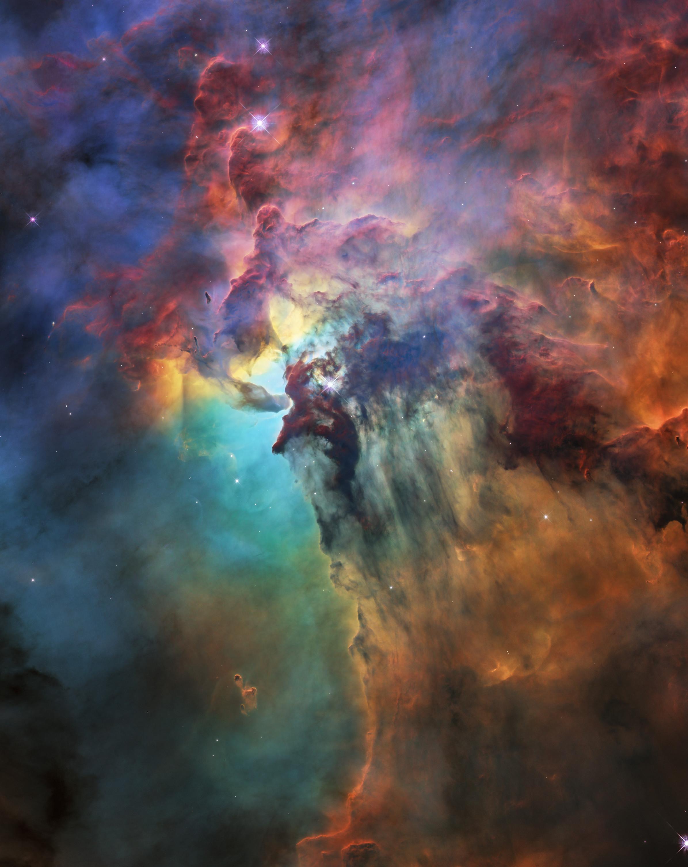 Space Nebula Hubble Stars 2391x3014