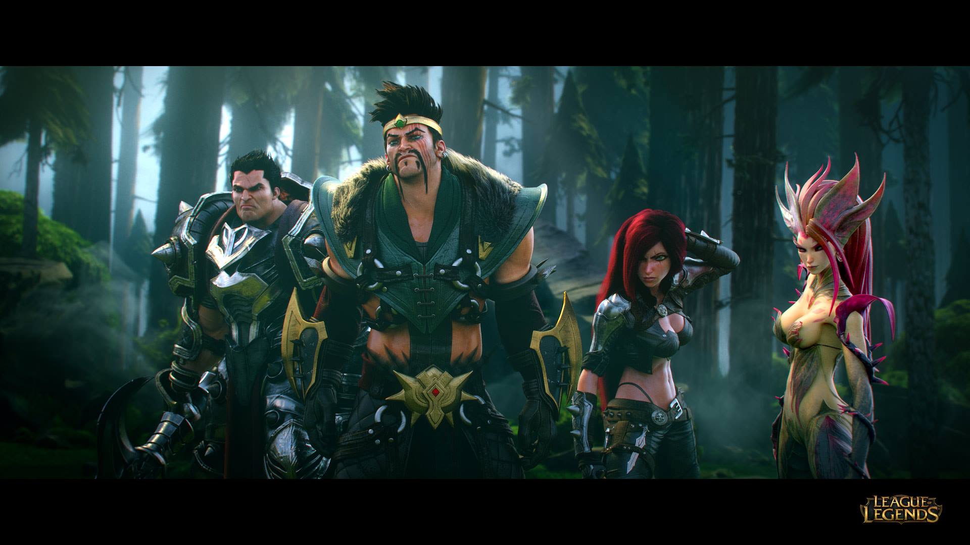 League Of Legends Darius Draven Zyra Riot Games Video Games Katarina League Of Legends 1920x1080