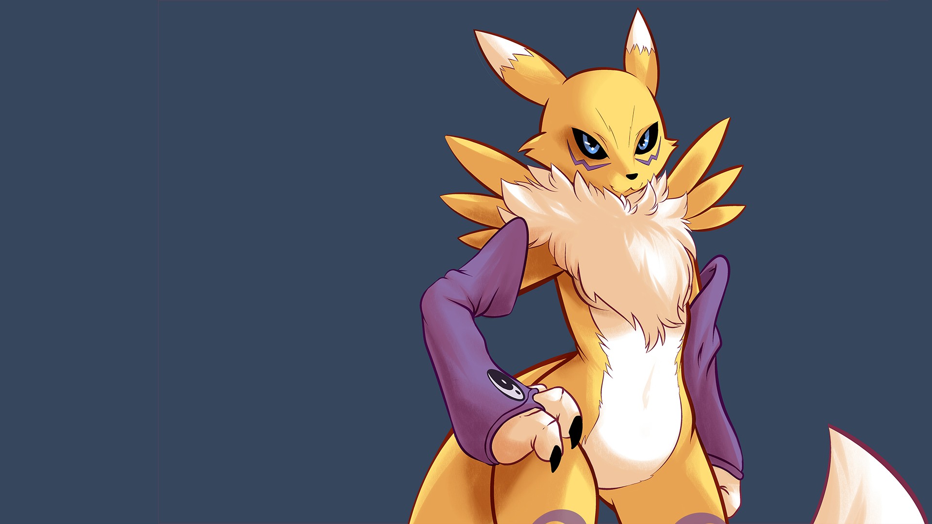 Renamon Digimon Furry 1920x1080