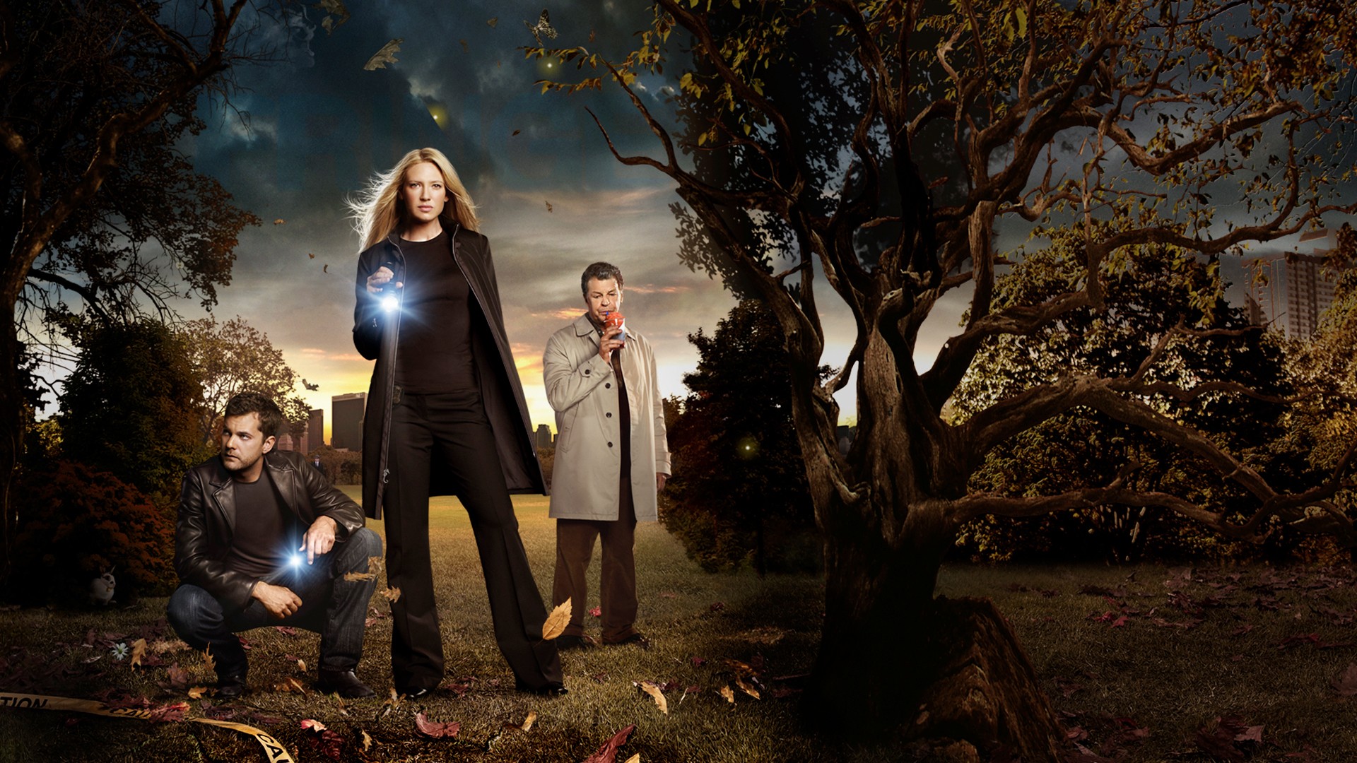 Fringe TV Series Drink Science Fiction Promotional Anna Torv Olivia Dunham Joshua Jackson Peter Bish 1920x1080