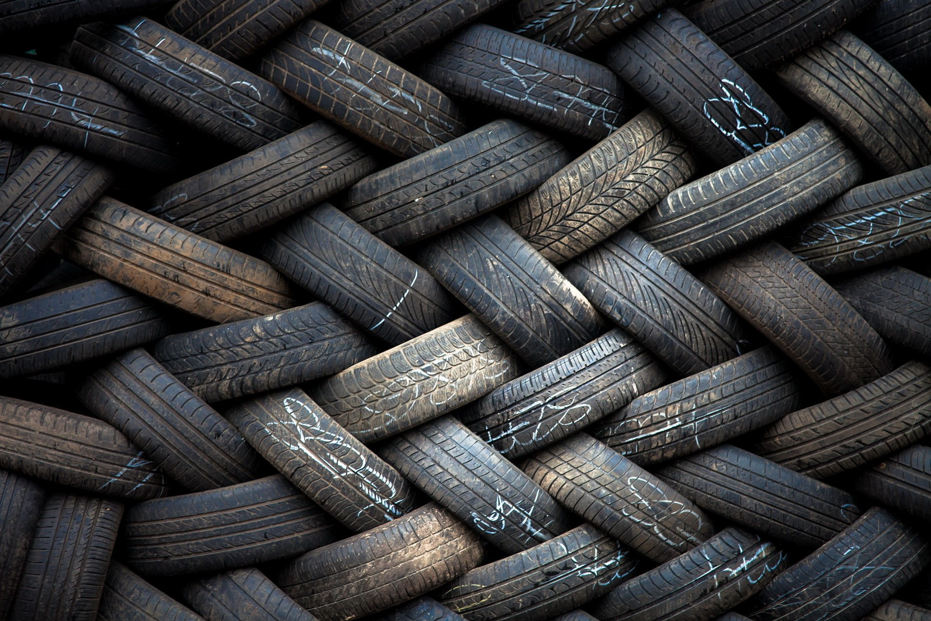 Tires Rubber Texture Dark 1920x1280