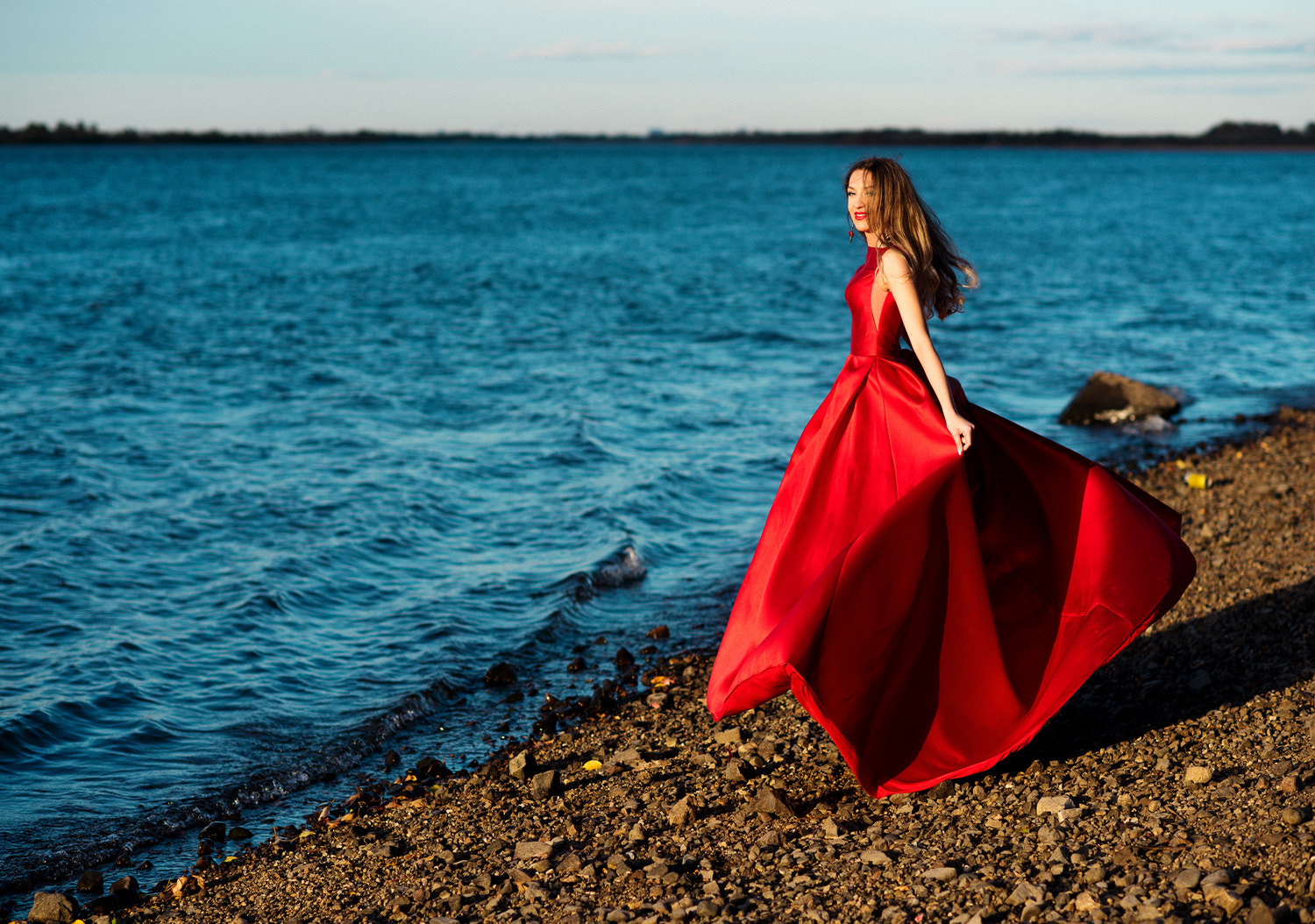 Gene Oryx Women Model Women Outdoors Red Dress 500px 1500x1054