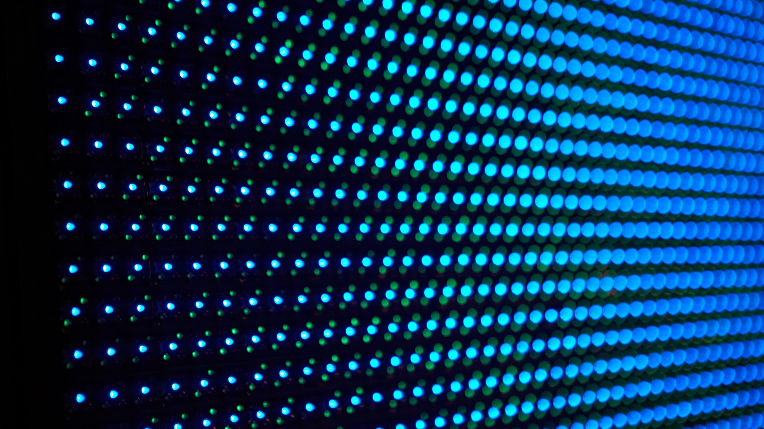 LEDs Blue Lights Dots 2560x1440