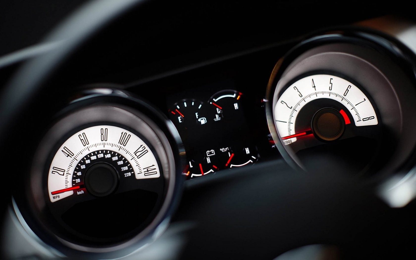 Car Car Interior Speedometer Numbers 1680x1050