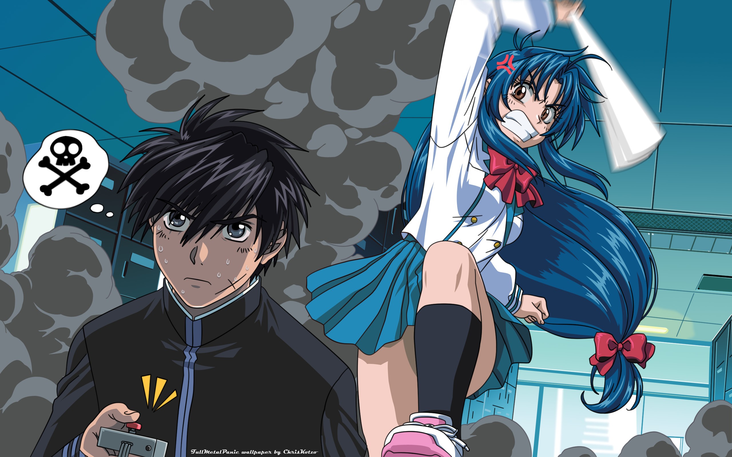 Full Metal Panic Sousuke Sagara Chidori Kaname 2560x1600