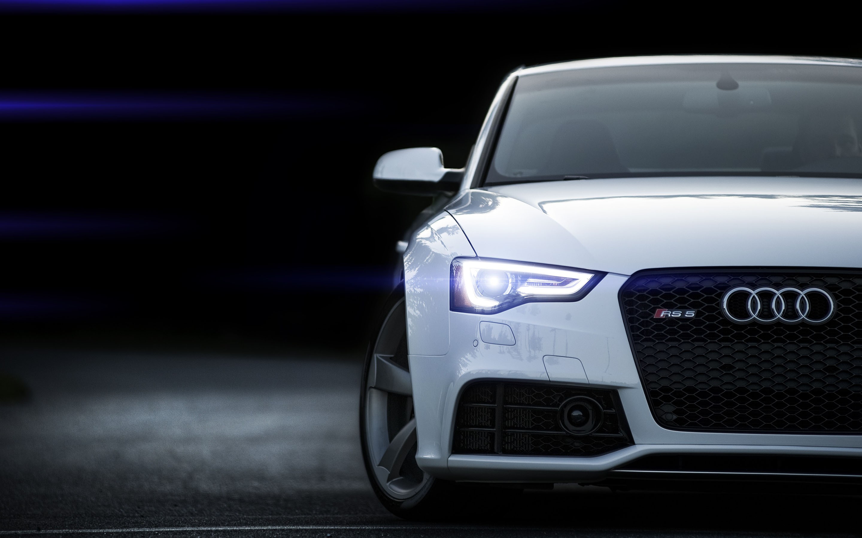 Audi Audi RS5 Headlights LED Headlight Lens Flare 2880x1800