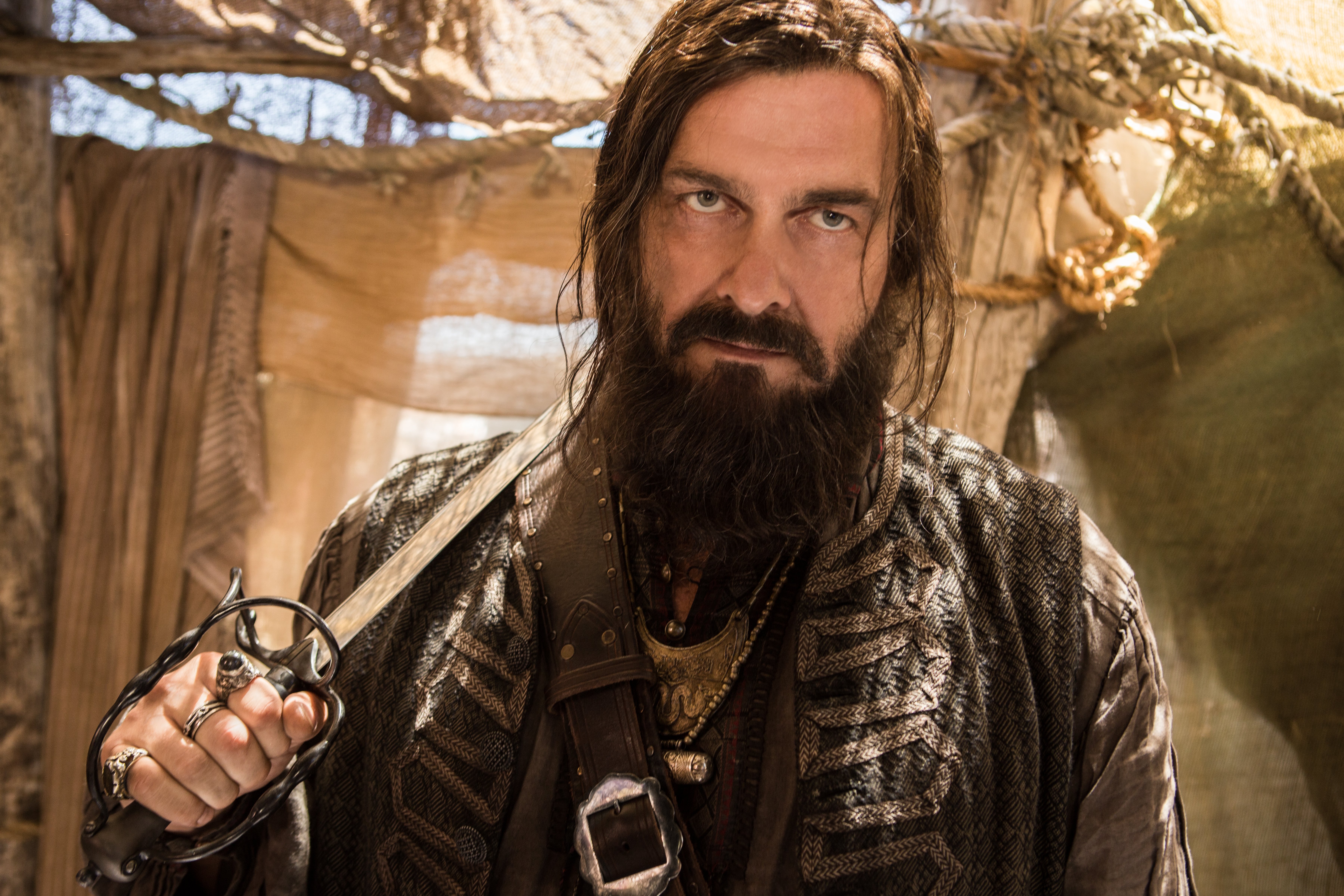 Black Sails Ray Stevenson Edward Teach Blackbeard Black Sails 7200x4800