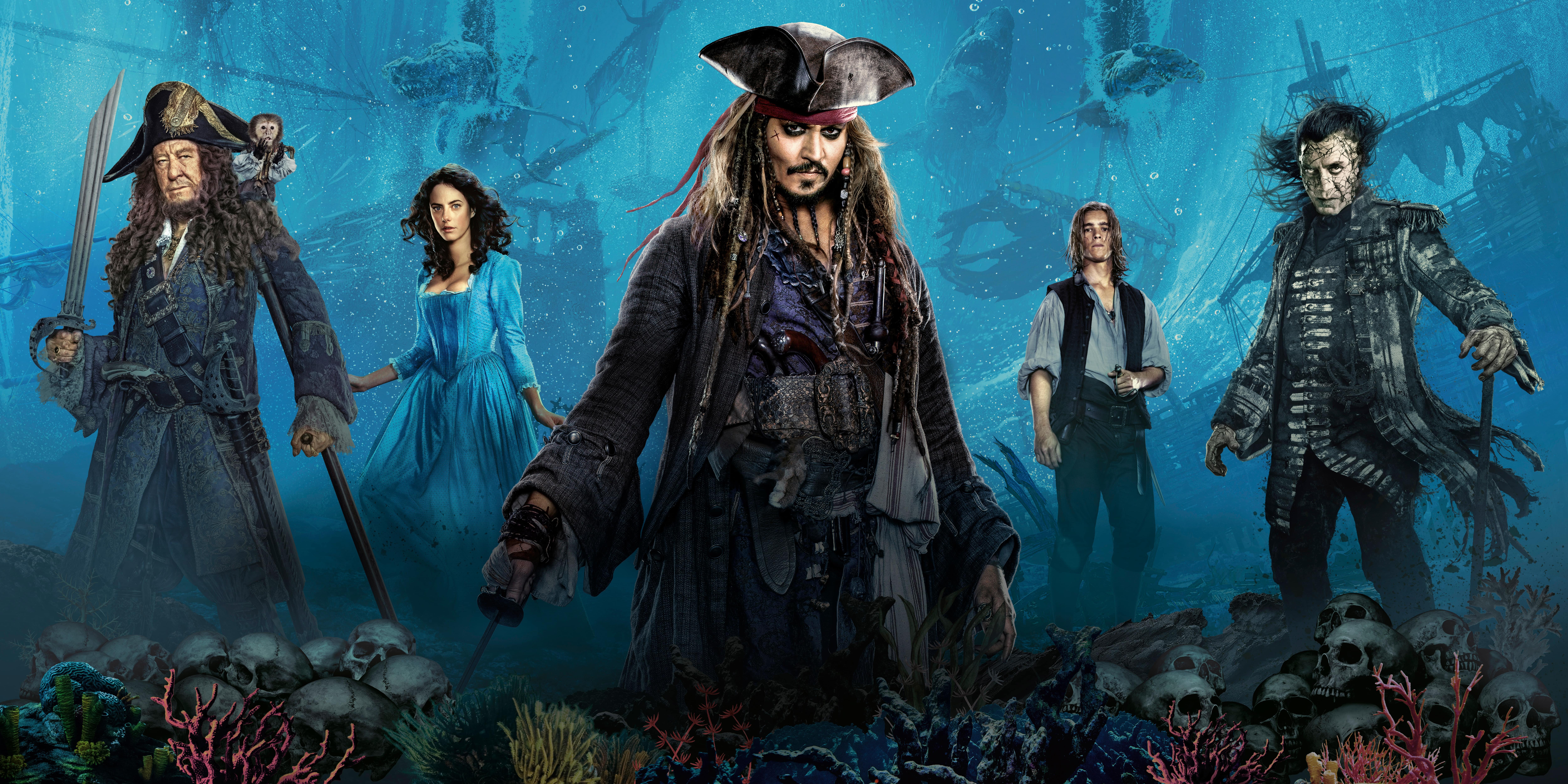 Pirates Of The Caribbean Dead Men Tell No Tales Pirates Of The Caribbean Movies Johnny Depp Geoffrey 10000x5000