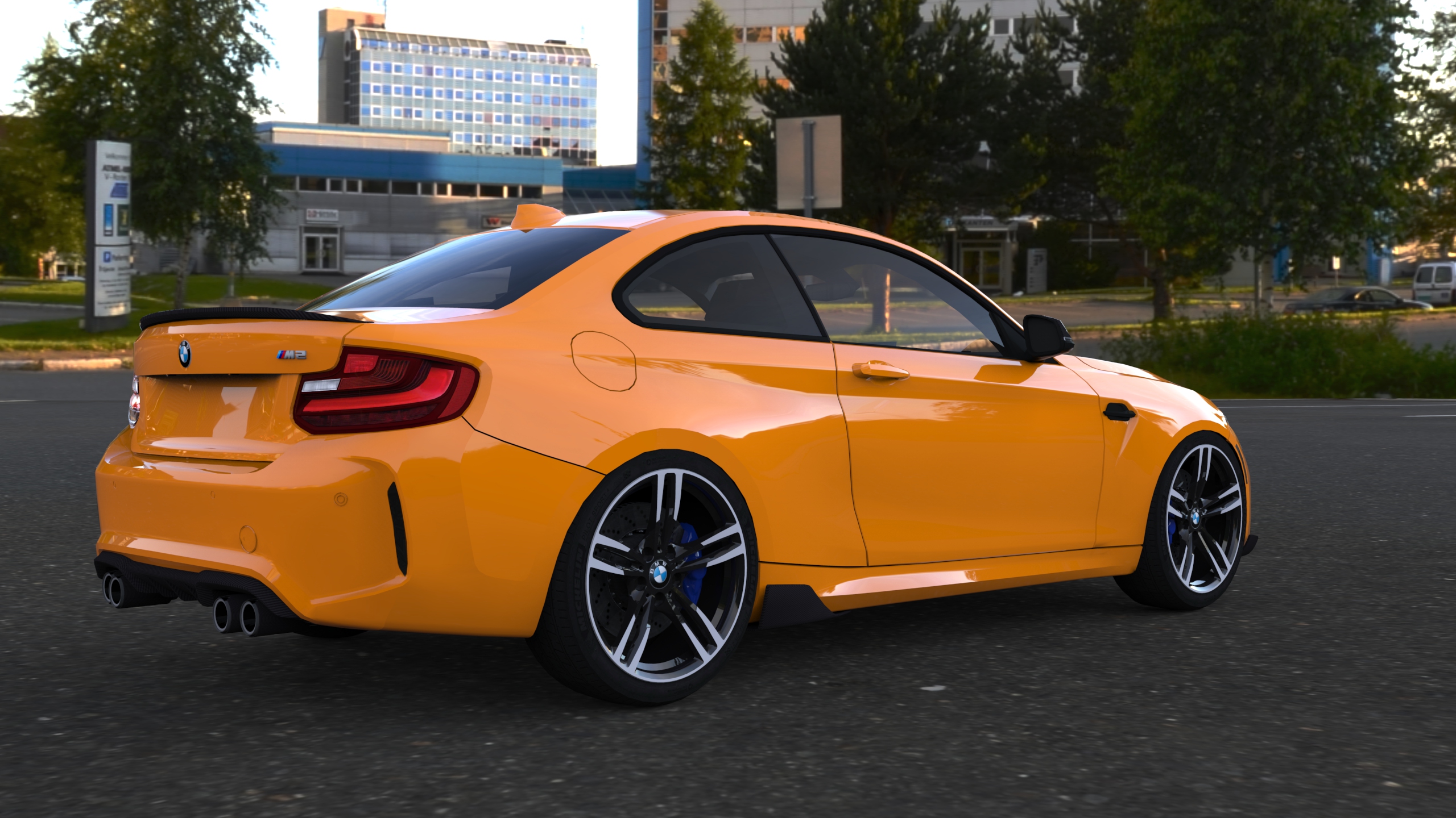 BMW M2 F84 Need For Speed No Limits Video Games BMW Orange Cars Vehicle BMW 2 Series Car 2560x1440