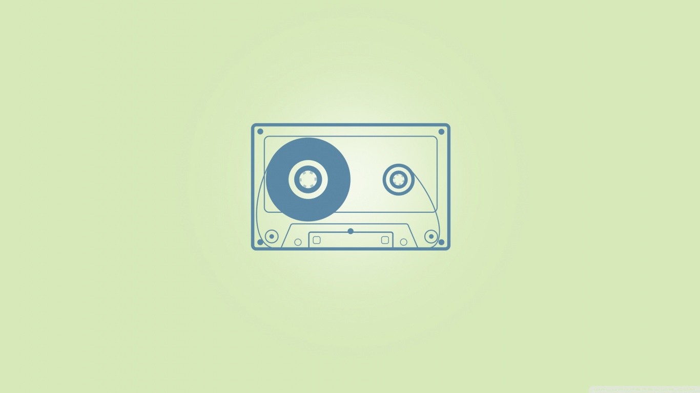 Minimalism Cassette Audio Music Tape 1366x768