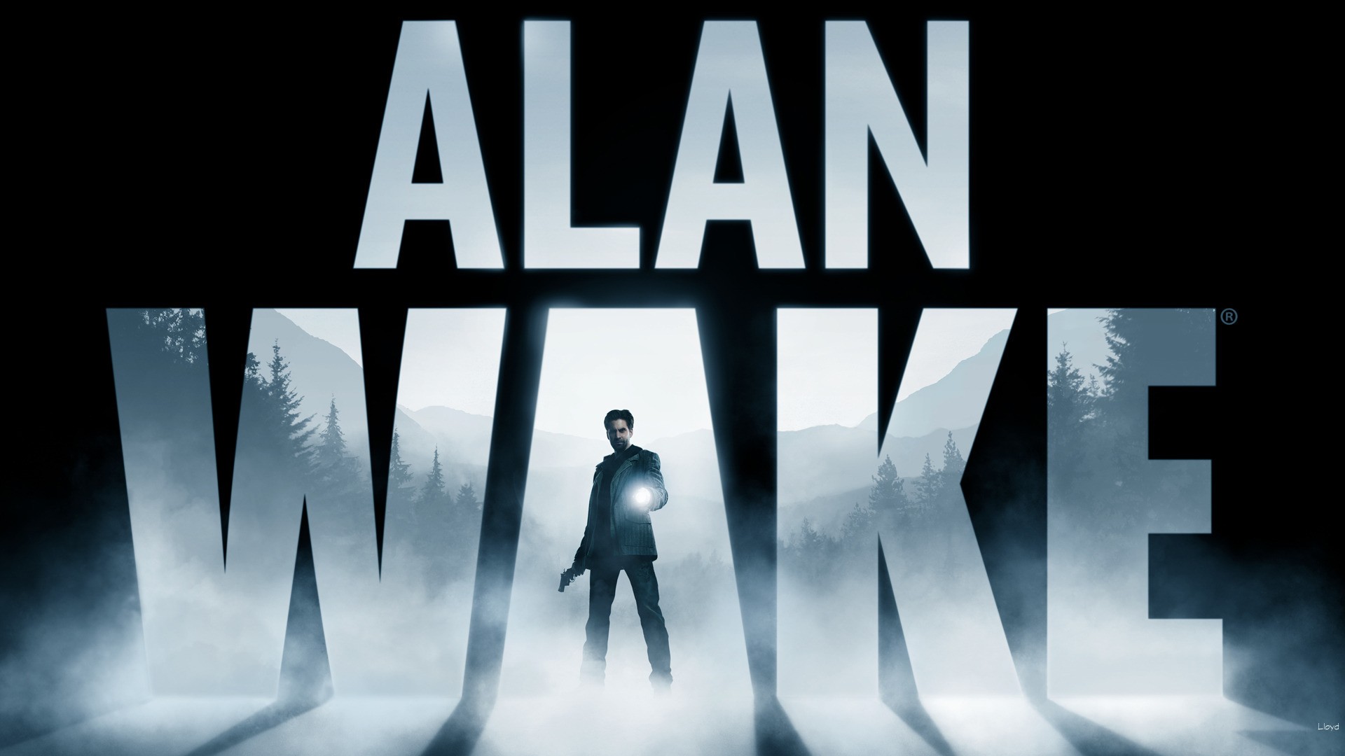Alan Wake Video Games Black Background Flashlight Typography Remedy Games 1920x1080