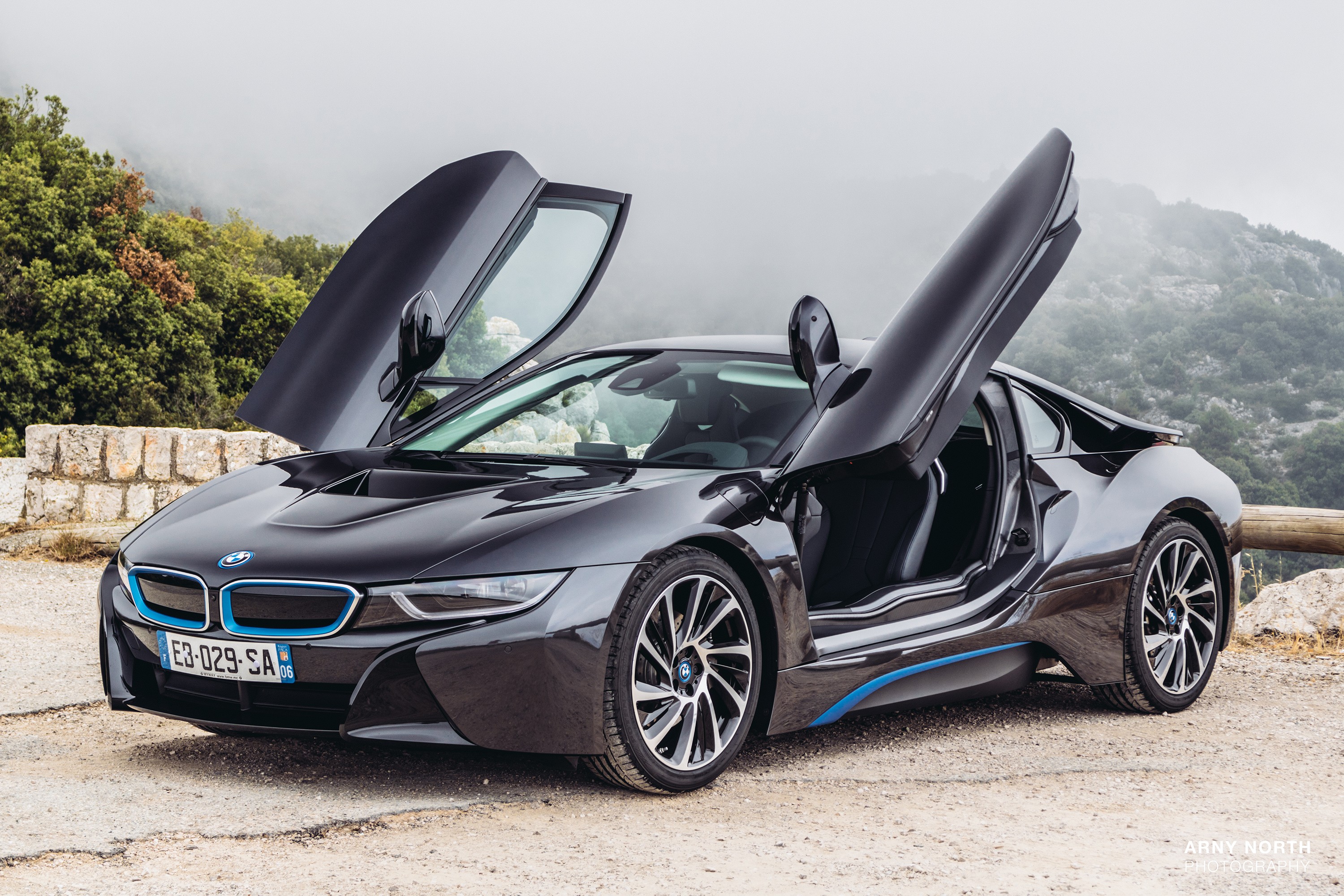 BMW I8 Black Cars Sports Car Monaco Arny North 3000x2000