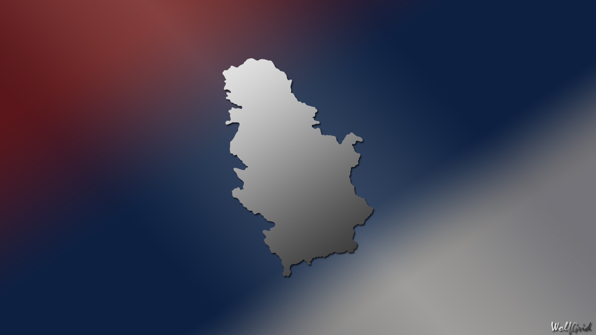 Serbia Map Flag Countries 1920x1080