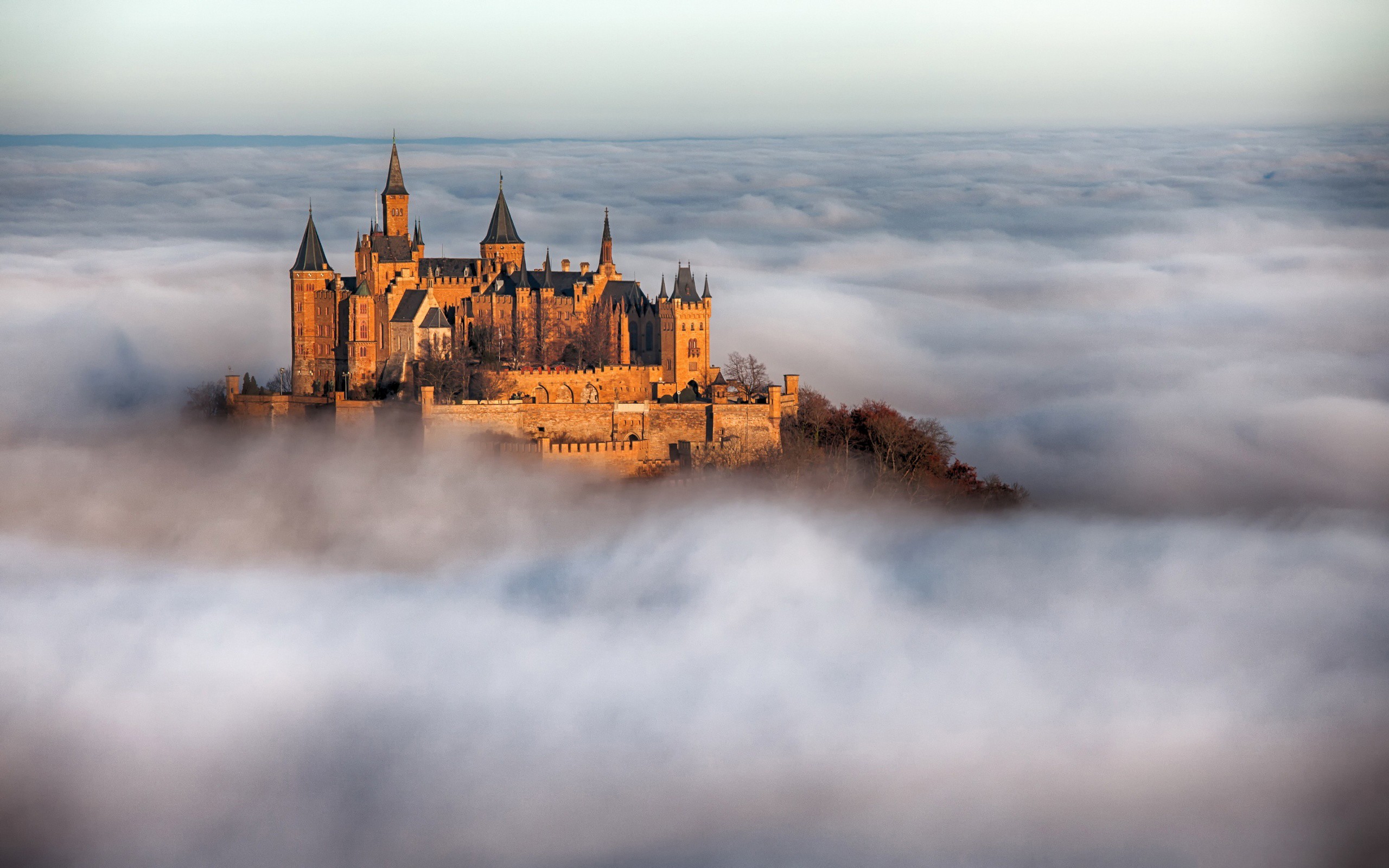 Burg Hohenzollern Castle Mist 2560x1600