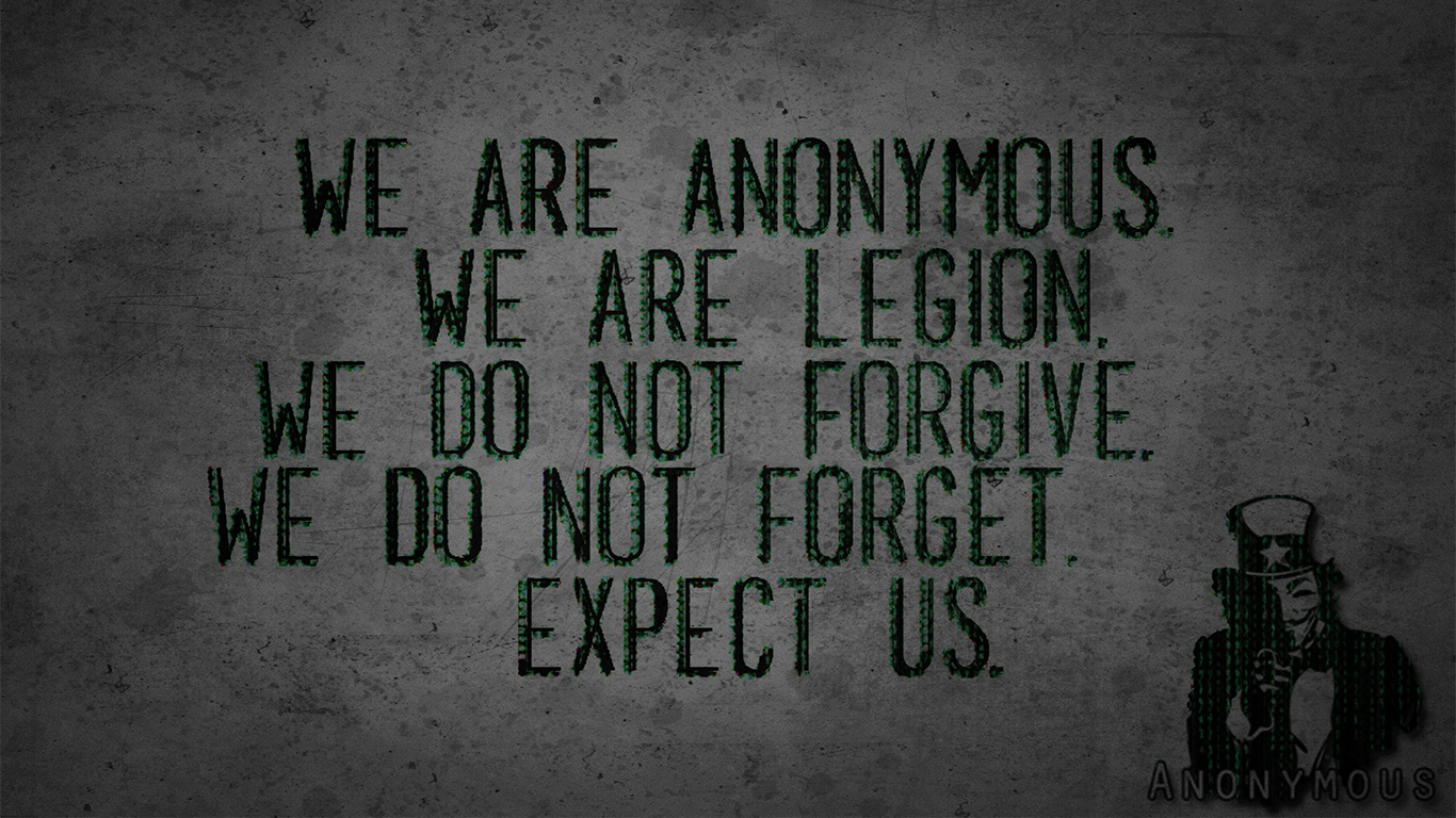 Anonymous Typography Uncle Sam Guy Fawkes 1366x768