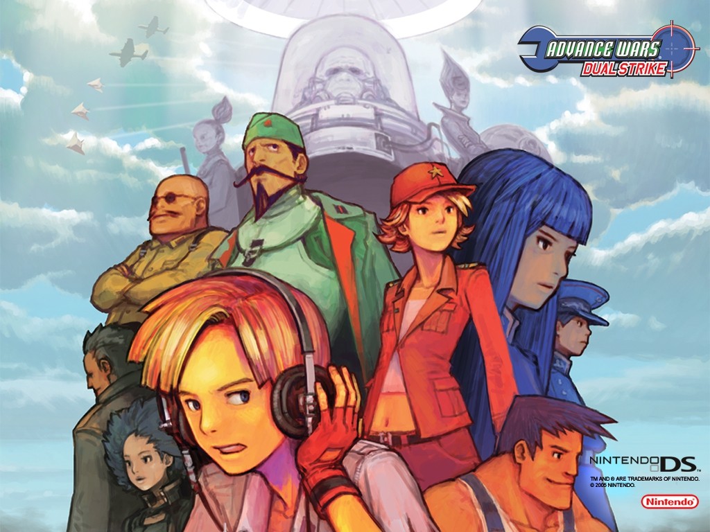 Advance Wars Nintendo Advance Wars Dual Strike Video Games Nintendo DS Anime Girls Headphones 1024x768