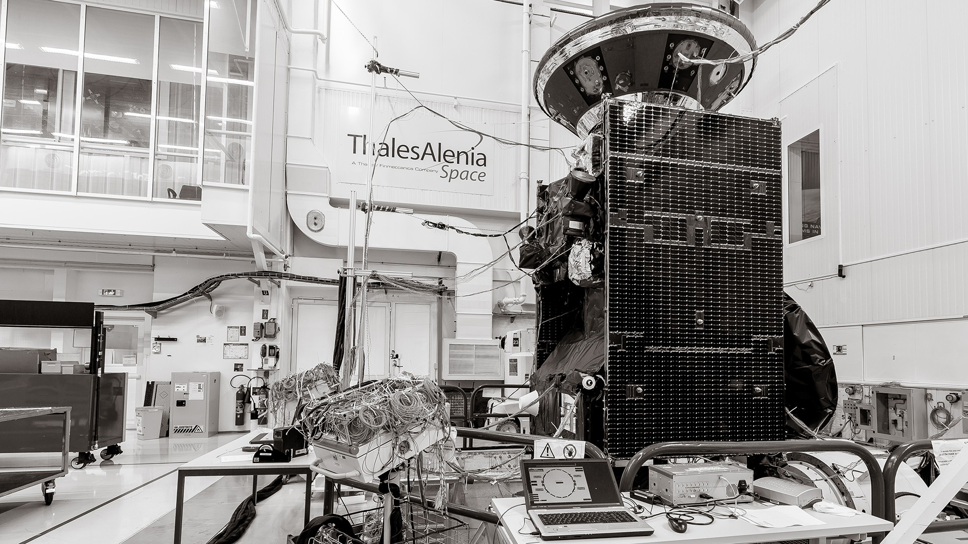 ESA ExoMars Roscosmos Satellite Monochrome 1920x1080