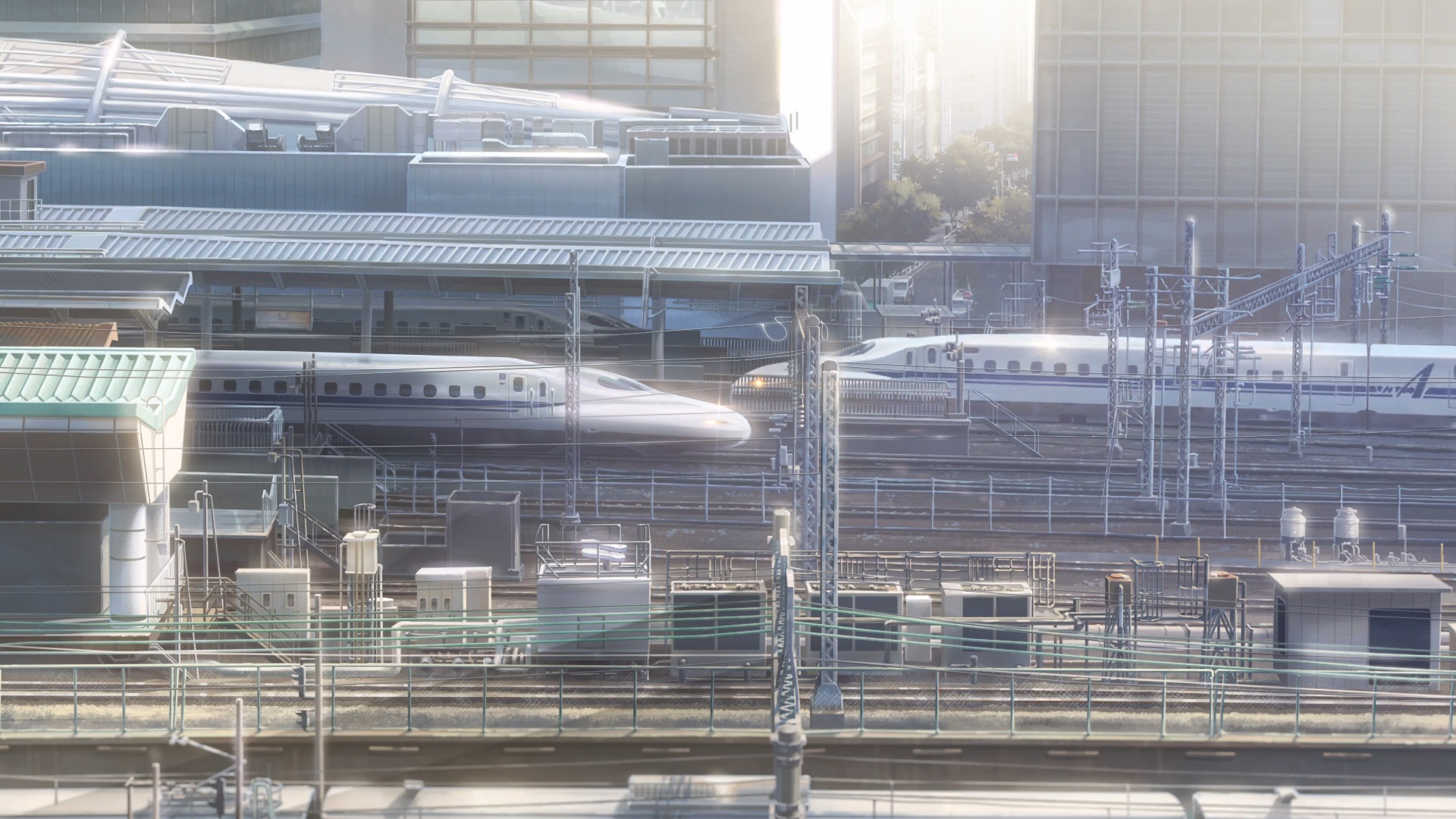 Kimi No Na Wa Japan Train Station Shinkansen 1920x1080