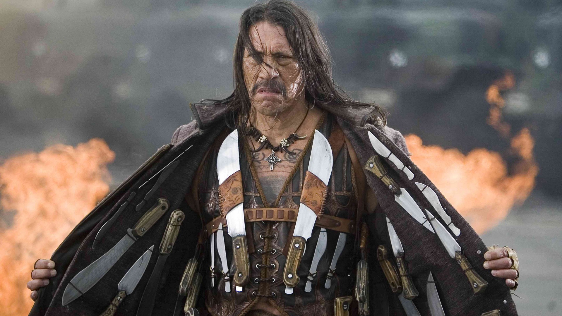 Machete Movie Danny Trejo Men Long Hair Brunette 1920x1080