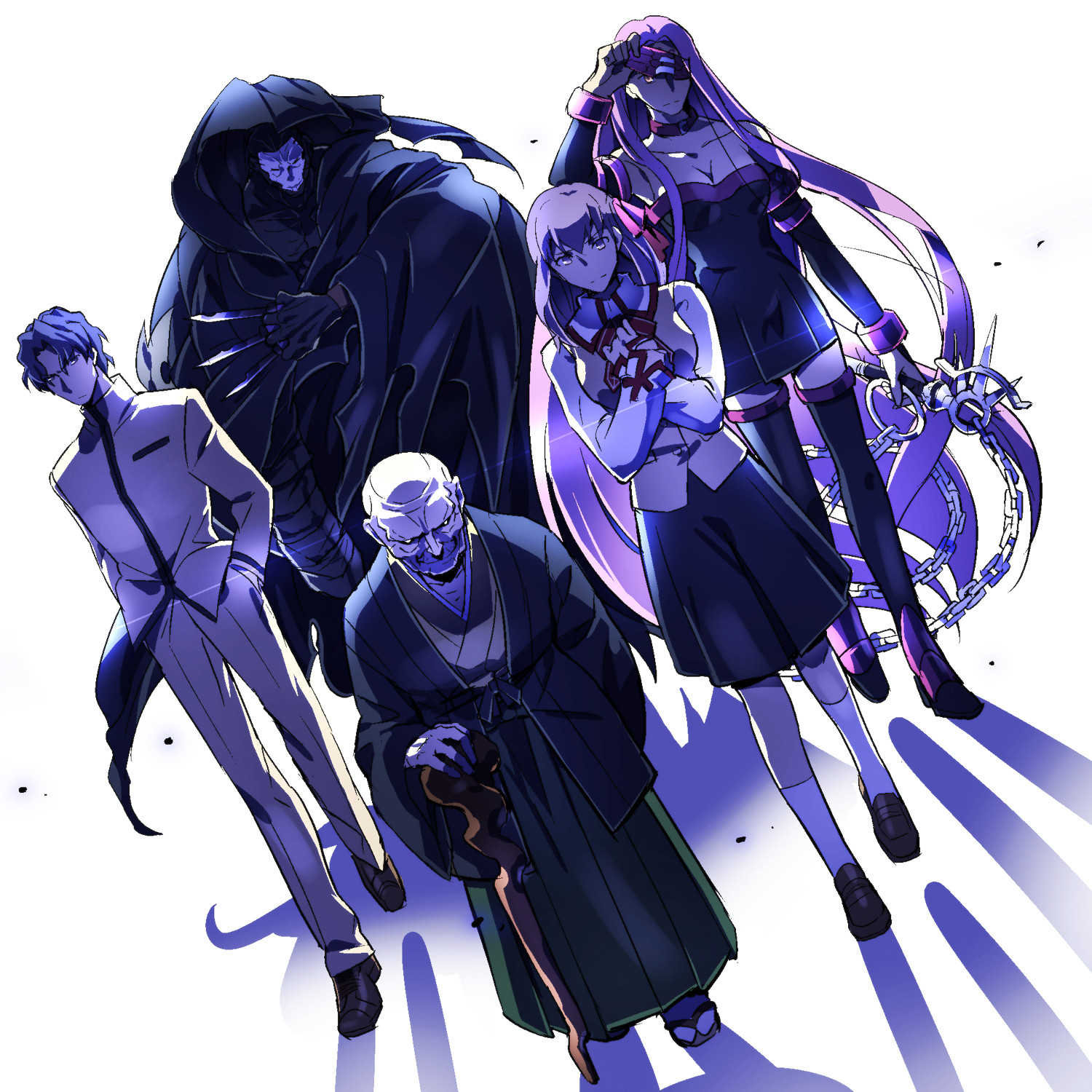 Fate Series Fate Stay Night Rider Fate Stay Night Matou Sakura Shinji Matou True Assassin Fate Stay  1500x1500