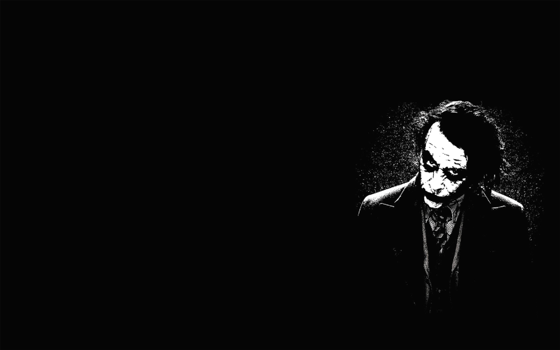 Black Background Monochrome Joker Dark Knight Trilogy 1920x1200