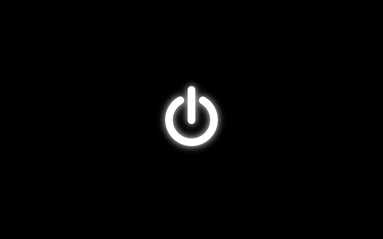 Minimalism Power Buttons Simple Background 1280x800