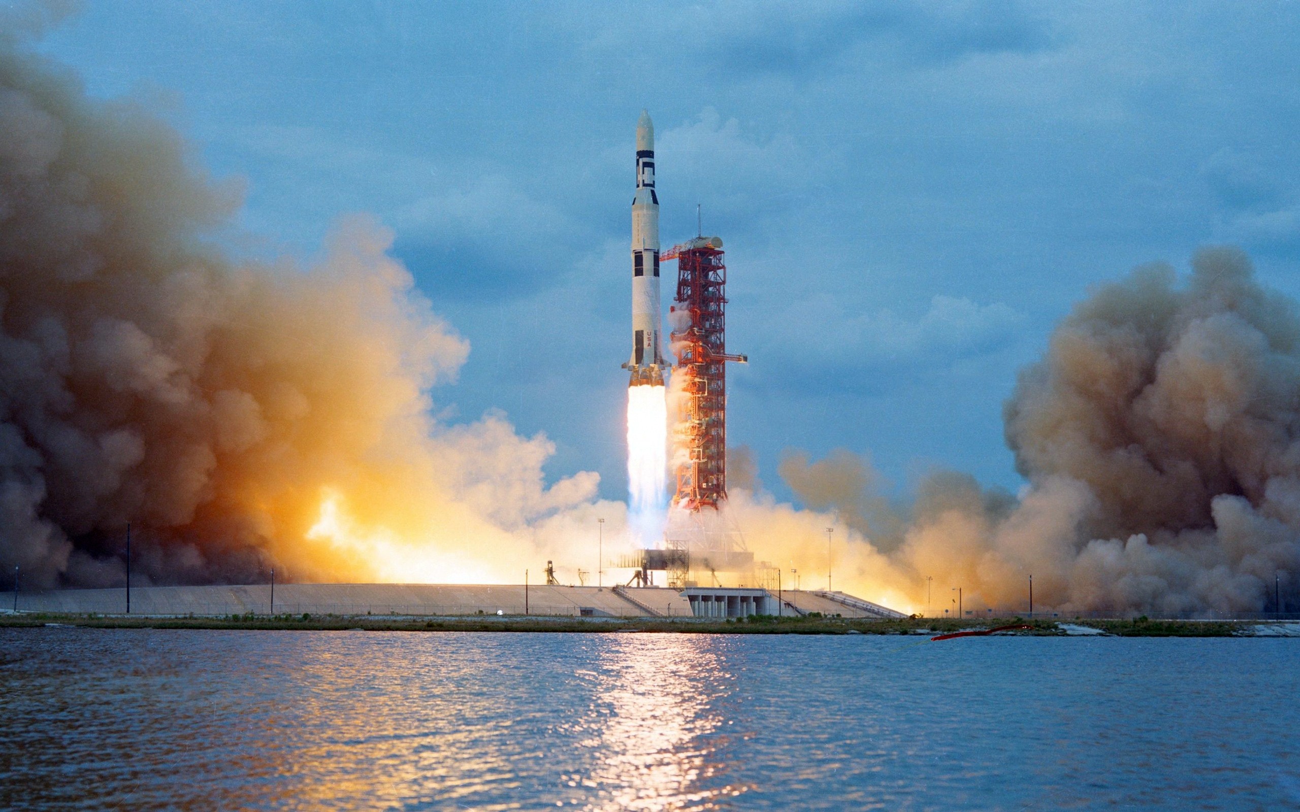 Saturn V Rocket Launch Pads NASA Apollo Scanned Image 2560x1600