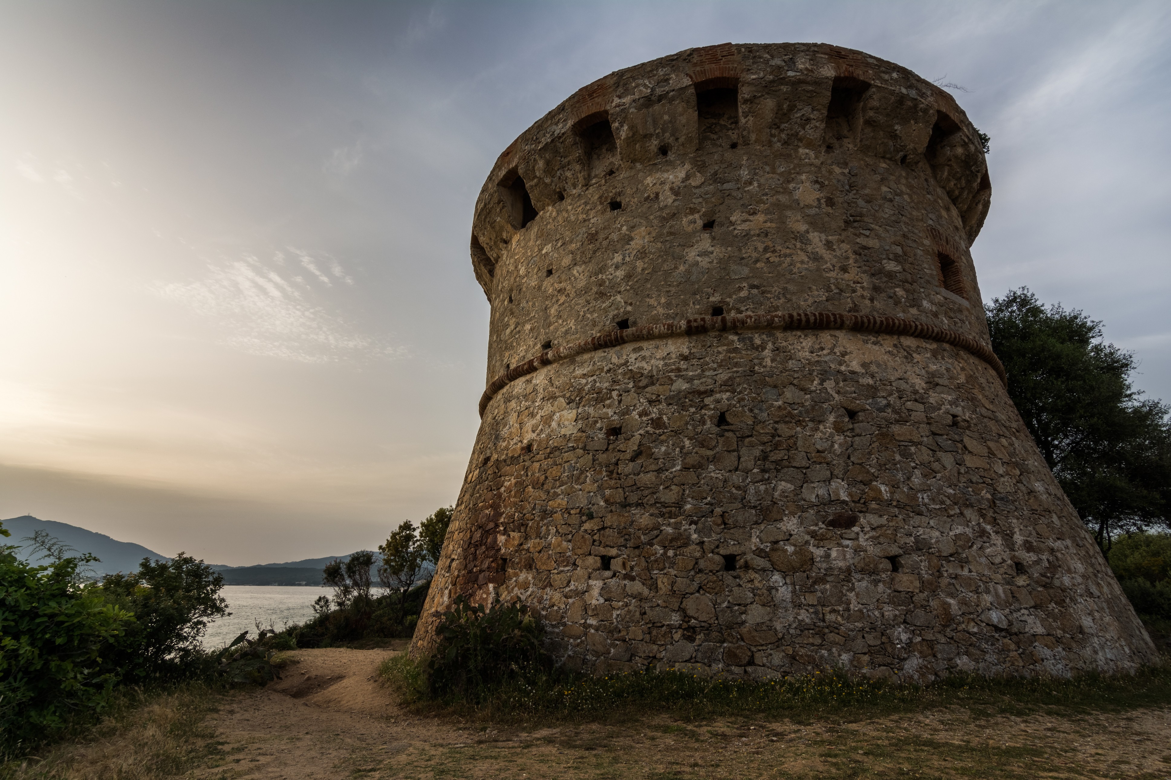 Corsica Sunset Nature Tower Old Building 3873x2582
