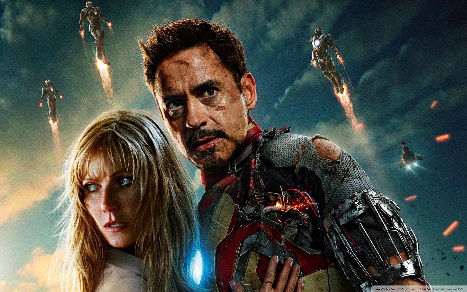 Iron Man Iron Man 3 Robert Downey Jr Gwyneth Paltrow Pepper Potts Tony Stark The Avengers 1920x1200