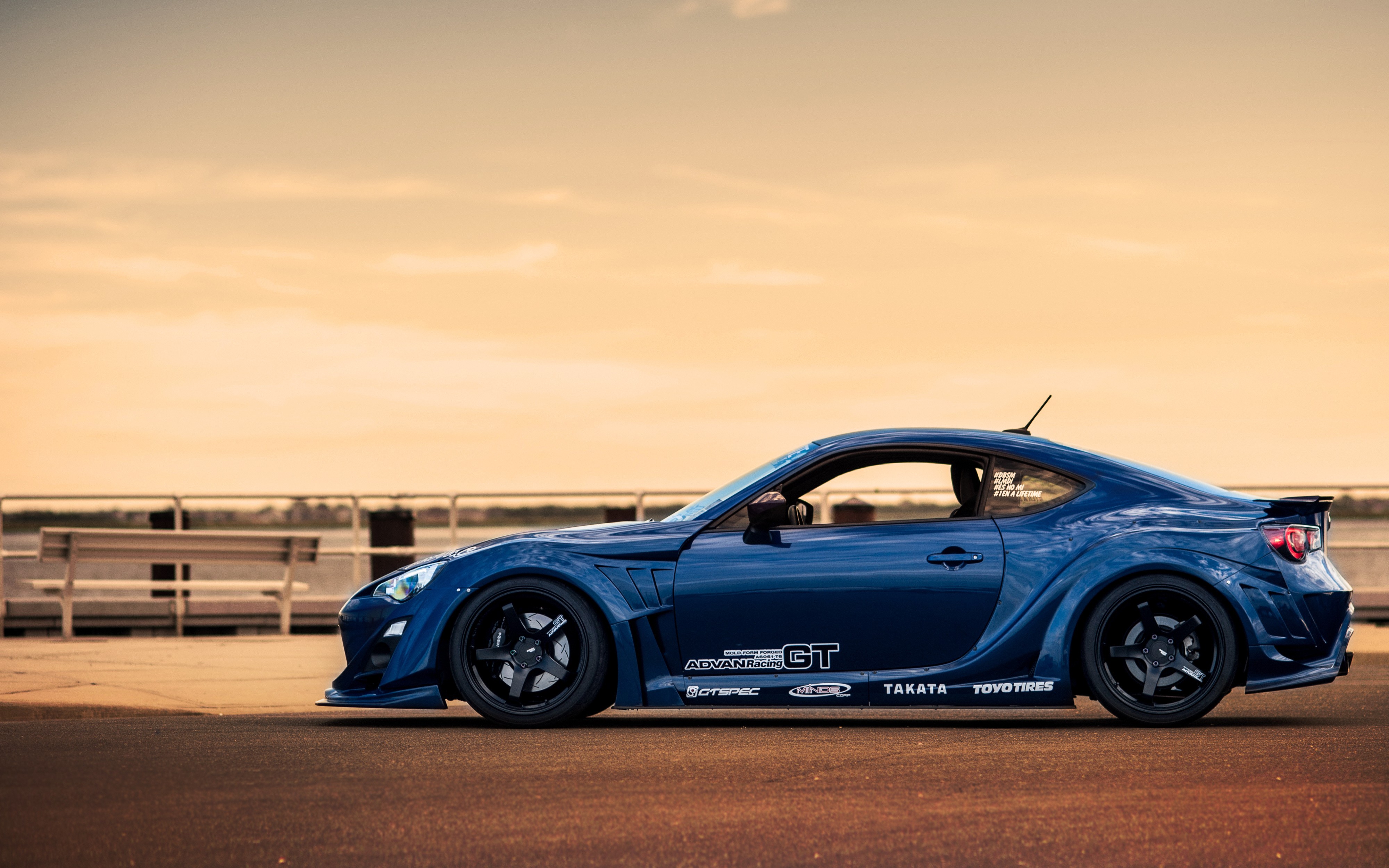 Car Toyota Toyota GT86 Side View Toyobaru Toyota 86 Blue Cars 4000x2500