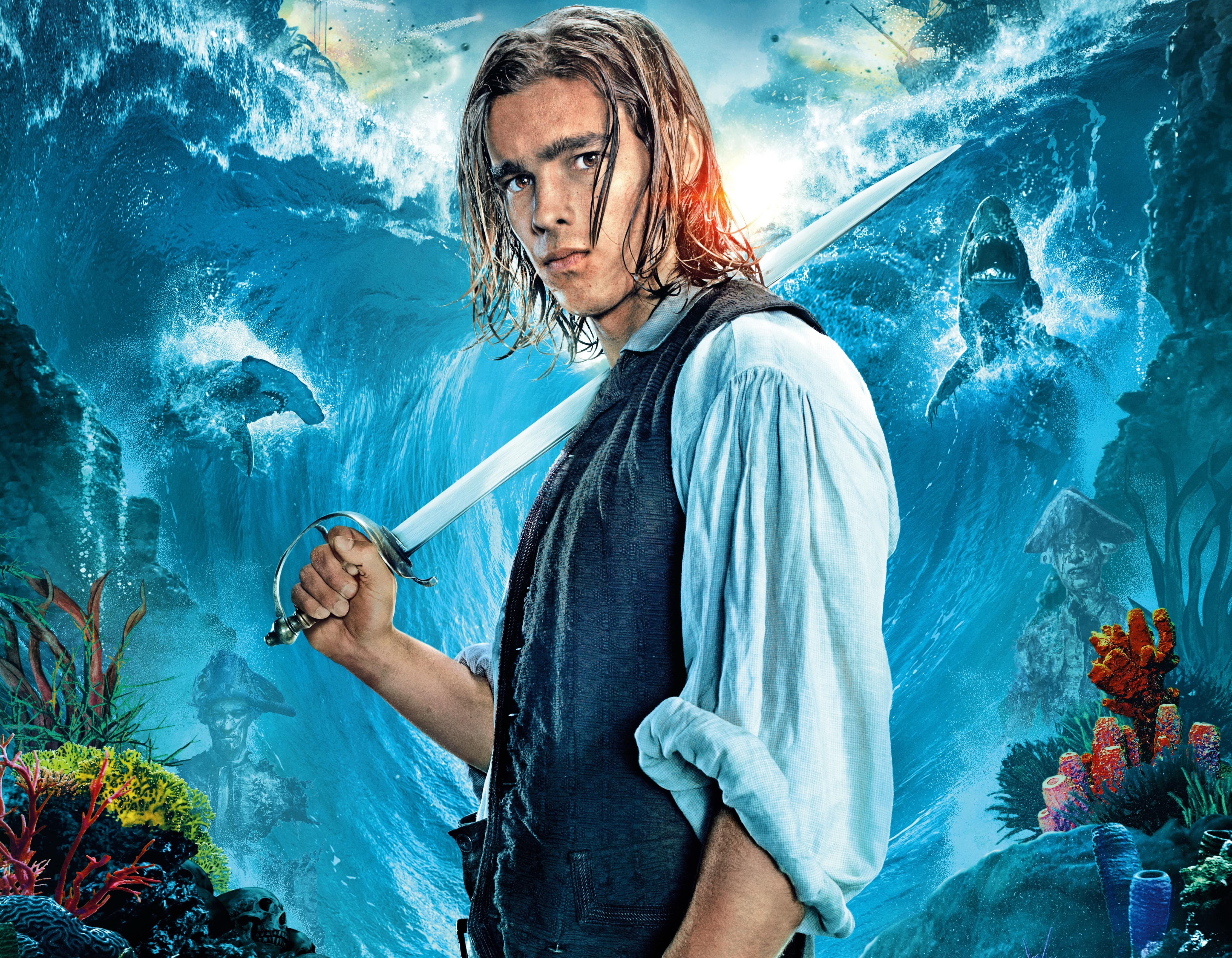 Pirates Of The Caribbean Dead Men Tell No Tales Pirates Of The Caribbean Movies Brenton Thwaites 4500x3500