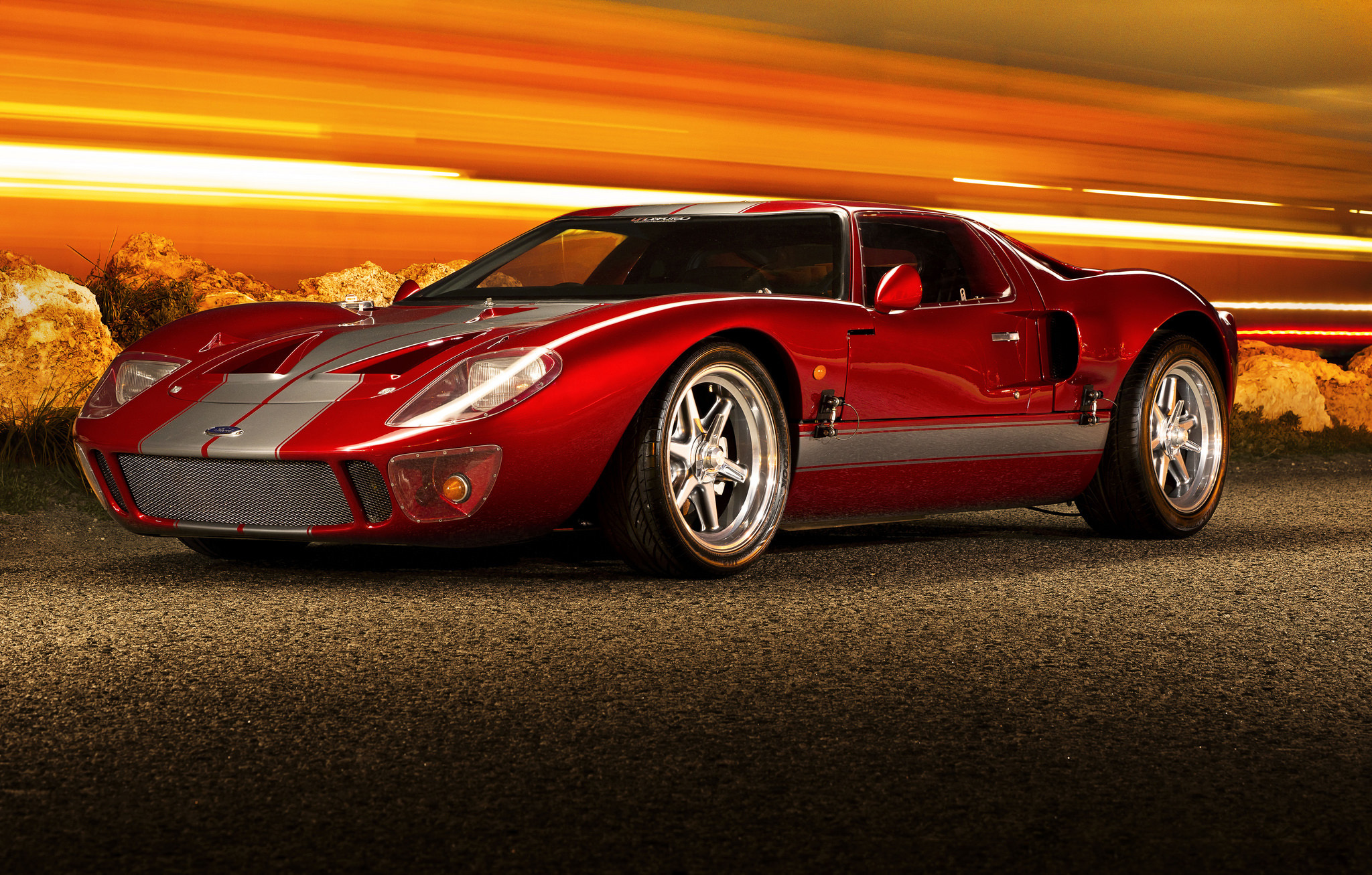 Ford GT40 Ford Supercar Sport Car Car Vehicle Red Car 2048x1307