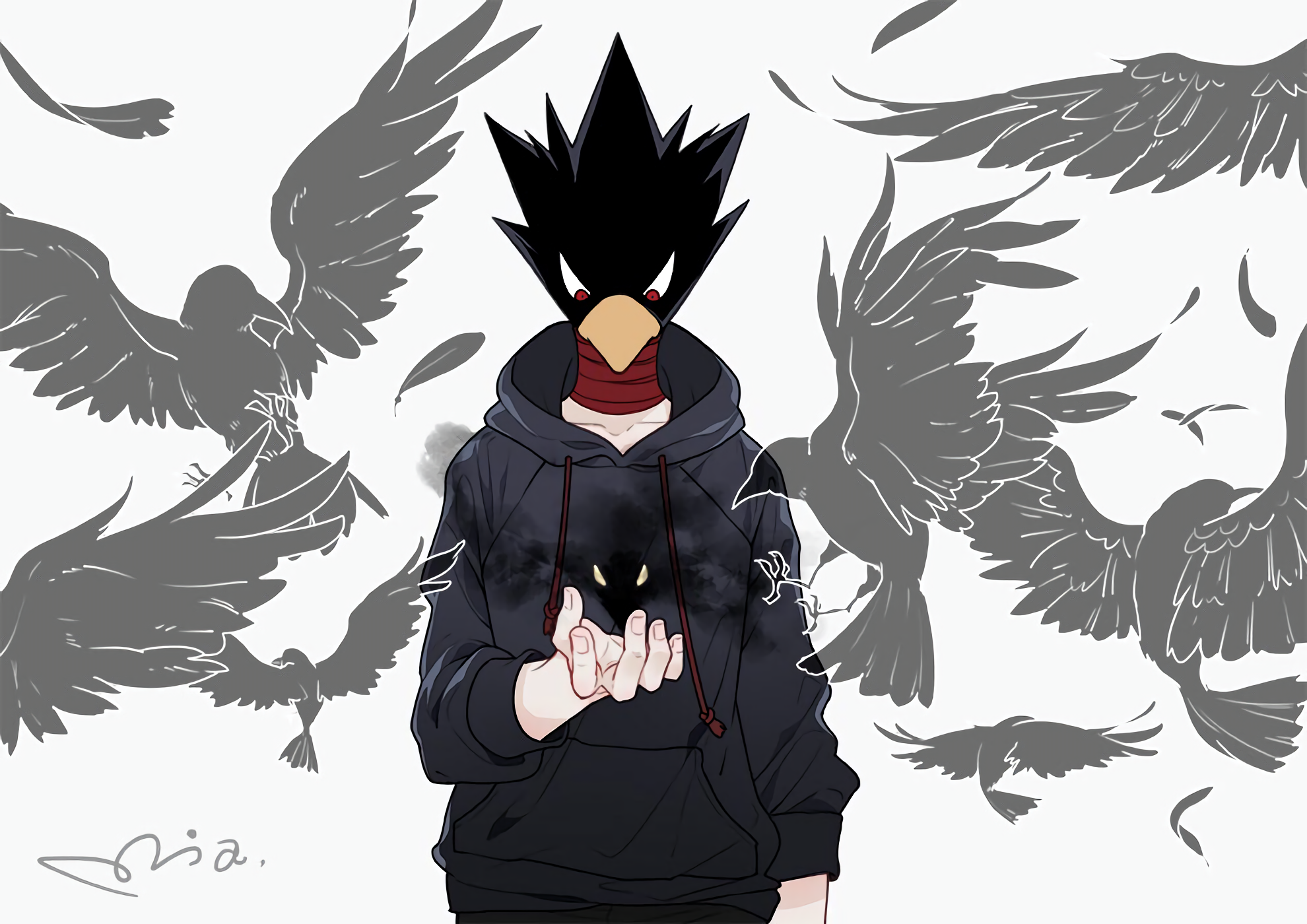 Boku No Hero Academia Boku No Hero Fumikage Tokoyami Anime Anime Boys Tokoyami Fumikage Crow My Hero 1980x1400