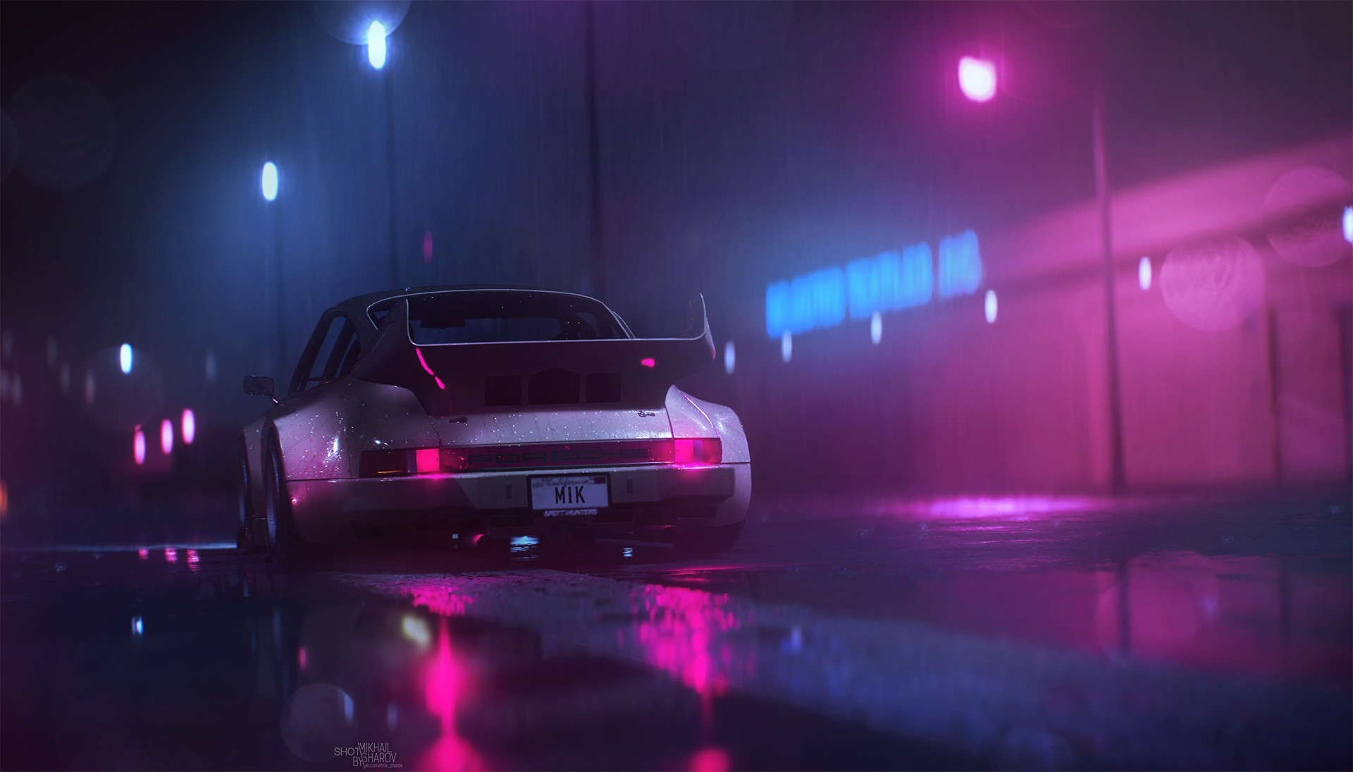 Need For Speed 2016 Need For Speed Video Games PC Gaming Car Rain Screen Shot Porsche Vehicle Pink 1920x1095