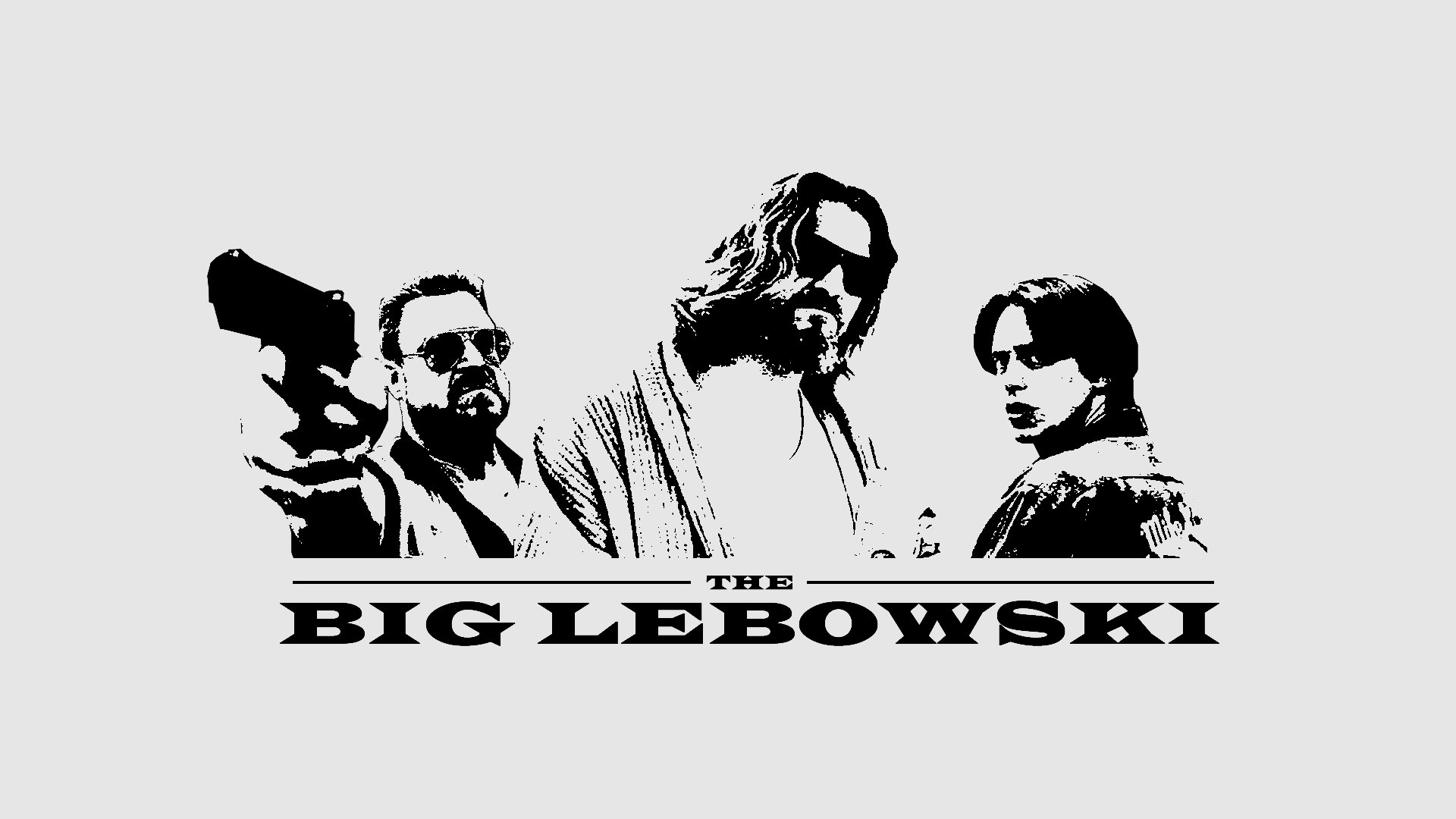 The Big Lebowski The Dude Lebowski Monochrome 1920x1080