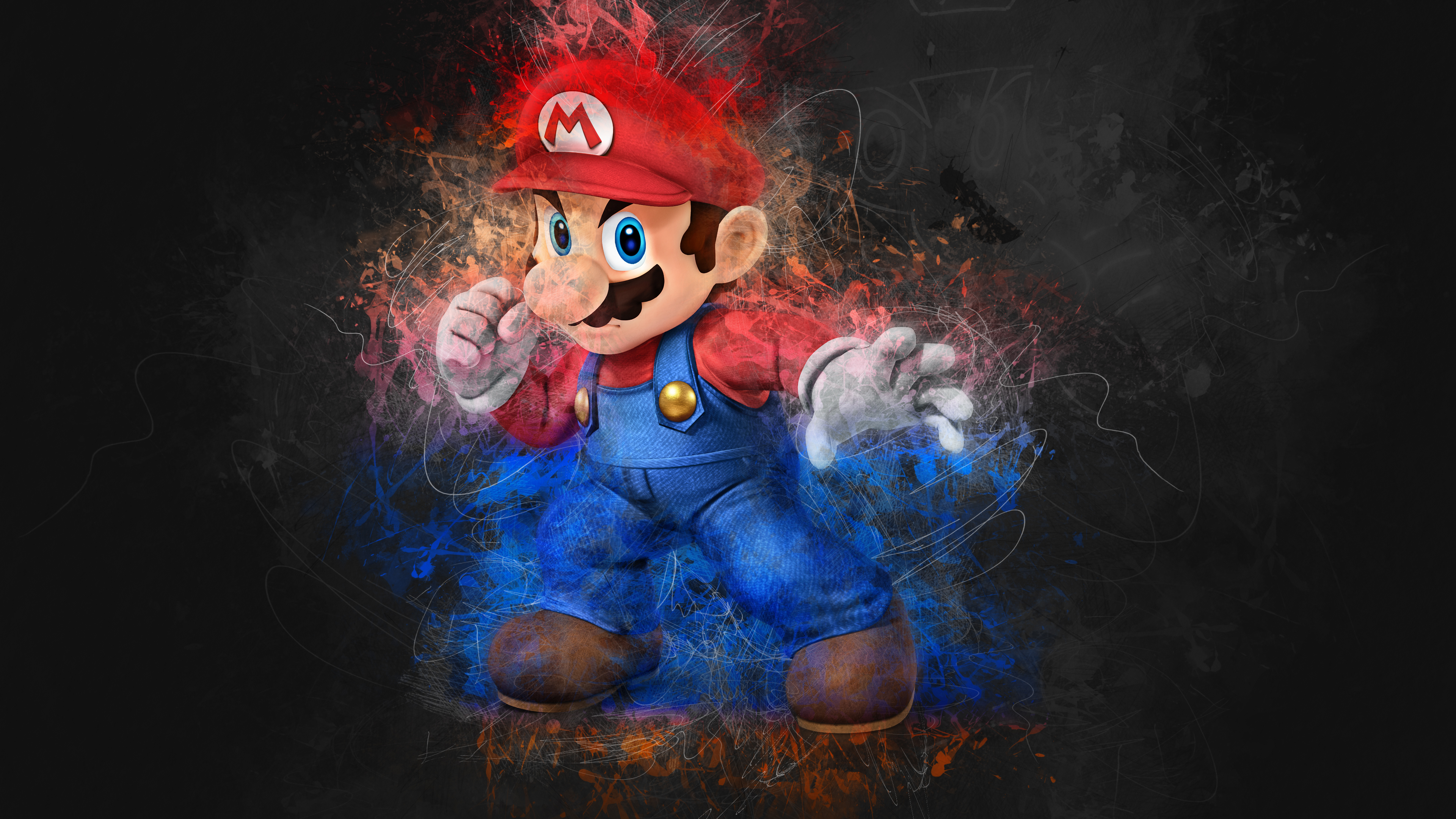 Hero Artwork Super Mario Bros Mario Character Super Smash Brothers 3840x2160