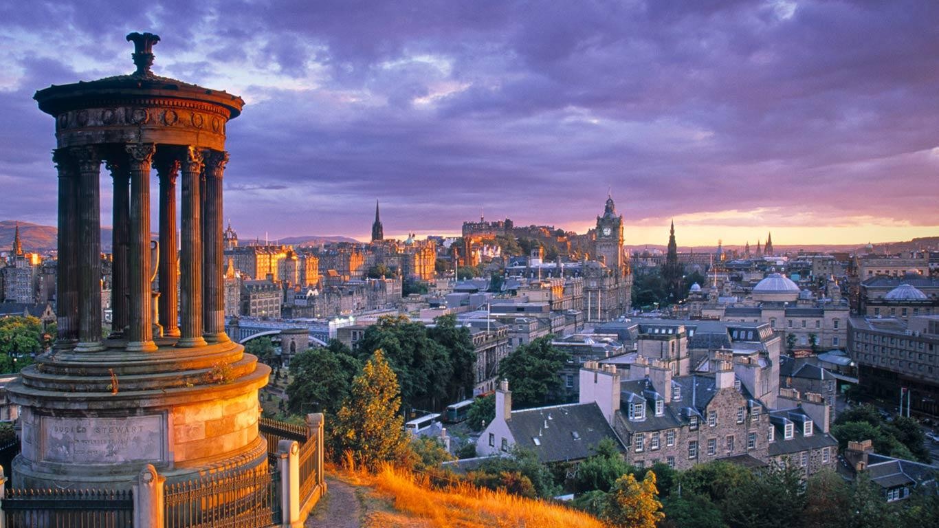 Dugald Stewart Monument Edinburgh 1366x768