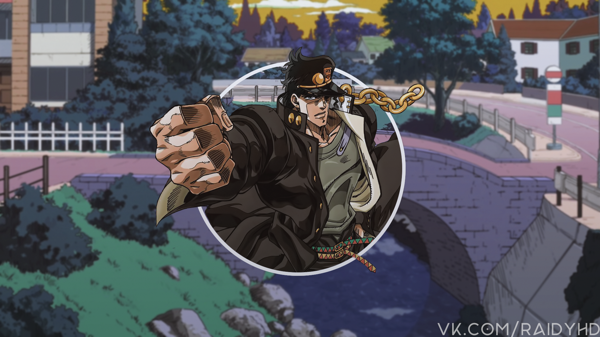 Anime Picture In Picture Jotaro Kujo JoJos Bizarre Adventure Stardust Crusaders JoJos Bizarre Advent 1920x1080