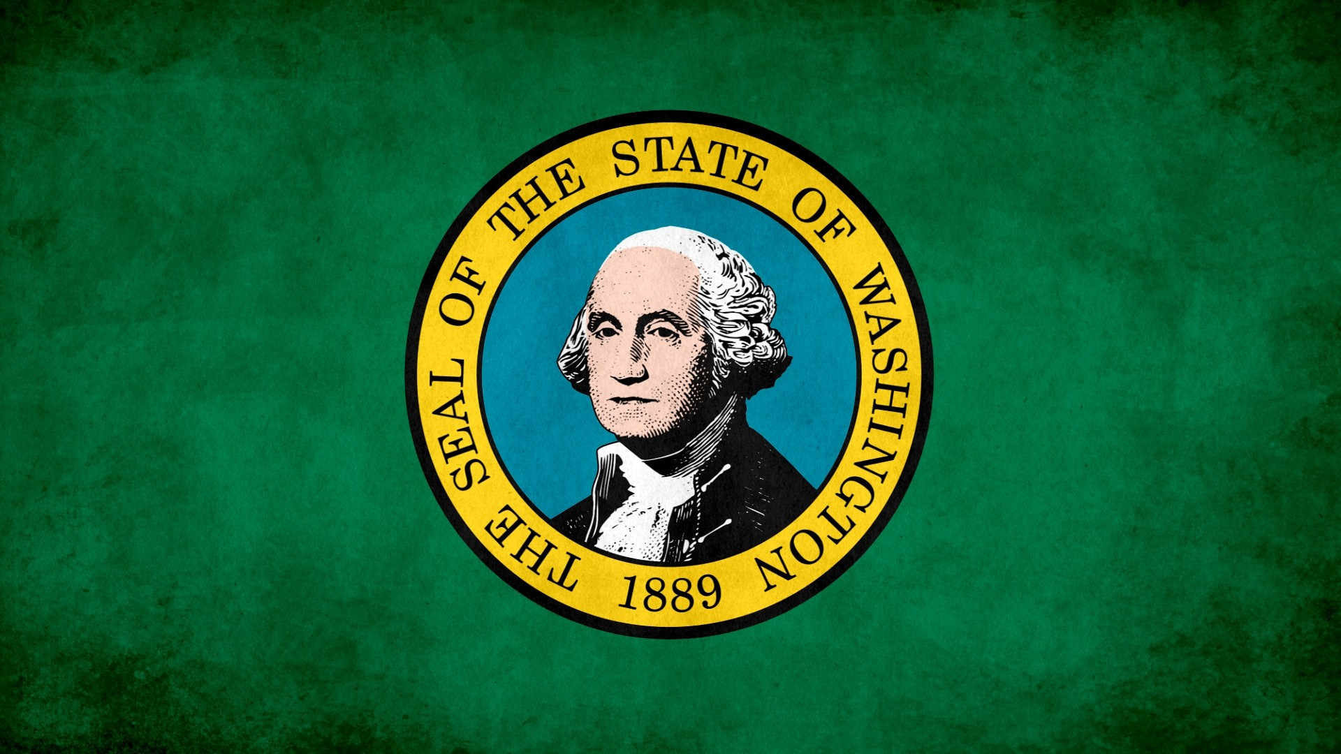 Washington State Flag George Washington 1920x1080