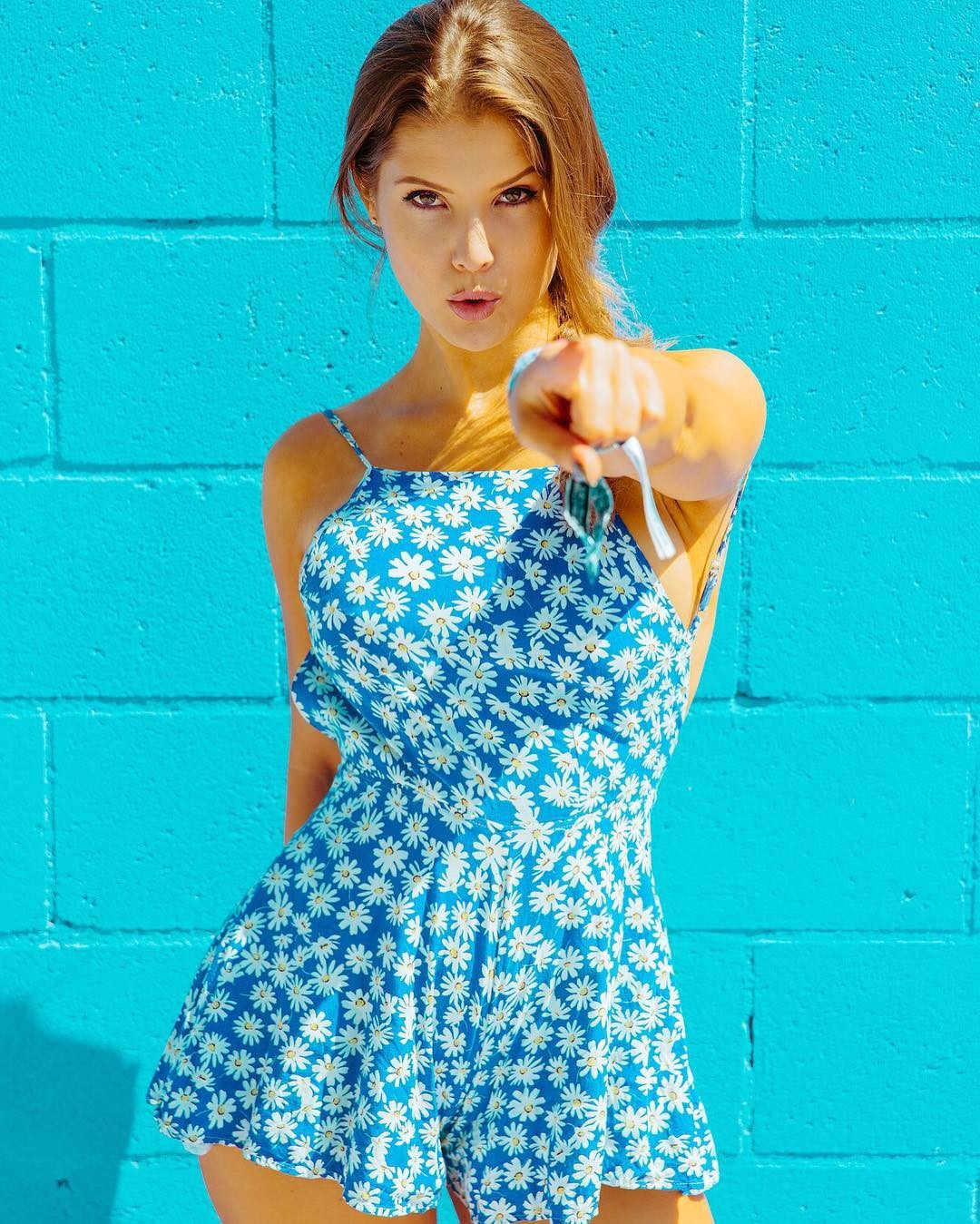Amanda Cerny Model Women Brunette Dress Blue Eyes Looking At Viewer 1080x1349